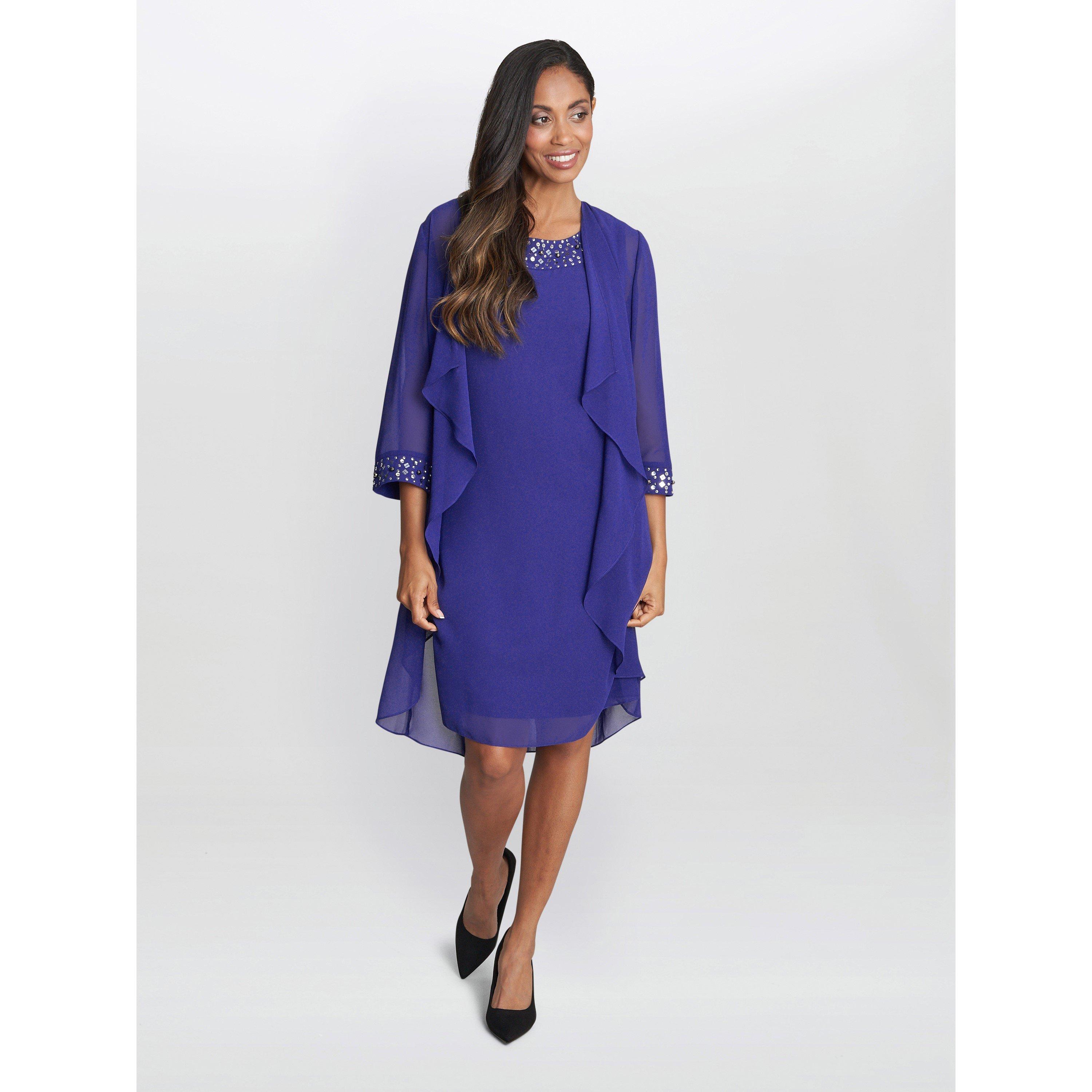 Iris - Gina Bacconi - Joseline Short Chiffon Jacket Dress - 3