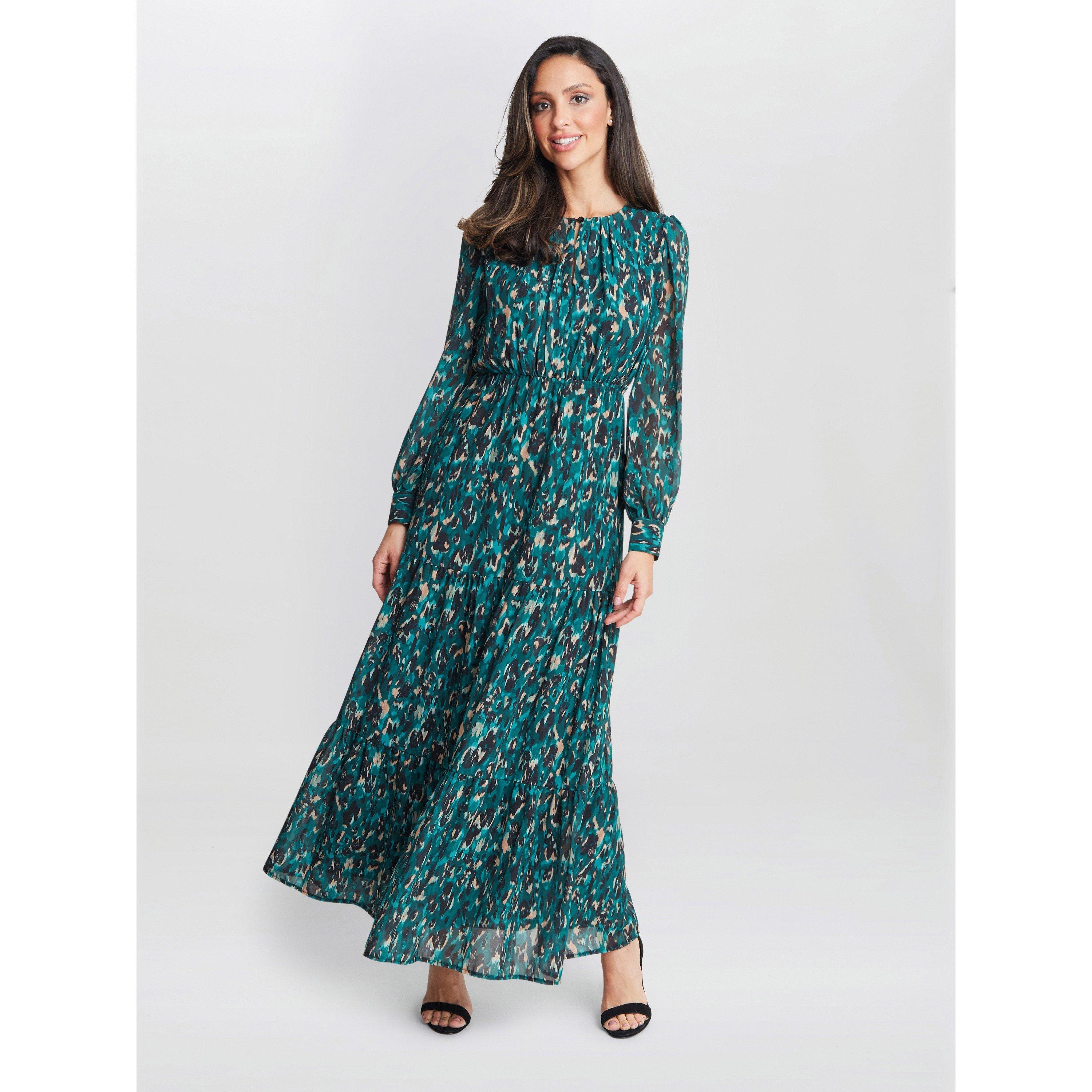 Navy / Multi - Gina Bacconi - Jojo Modesty Dress - 1