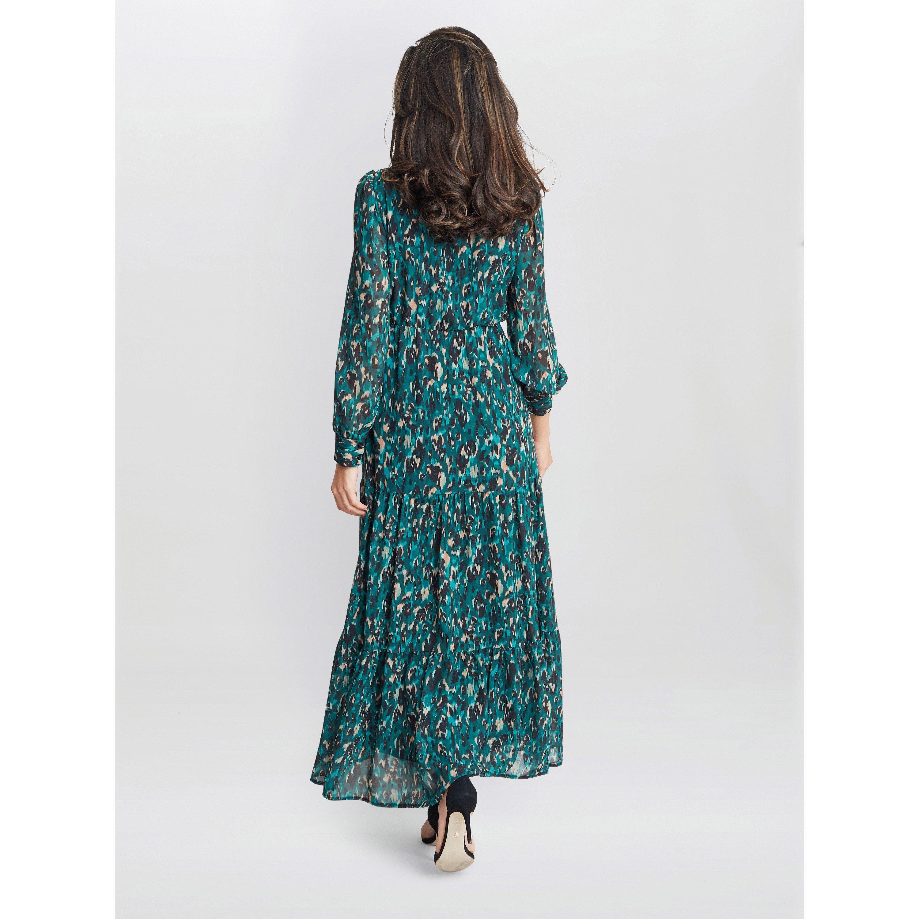 Navy / Multi - Gina Bacconi - Jojo Modesty Dress - 2