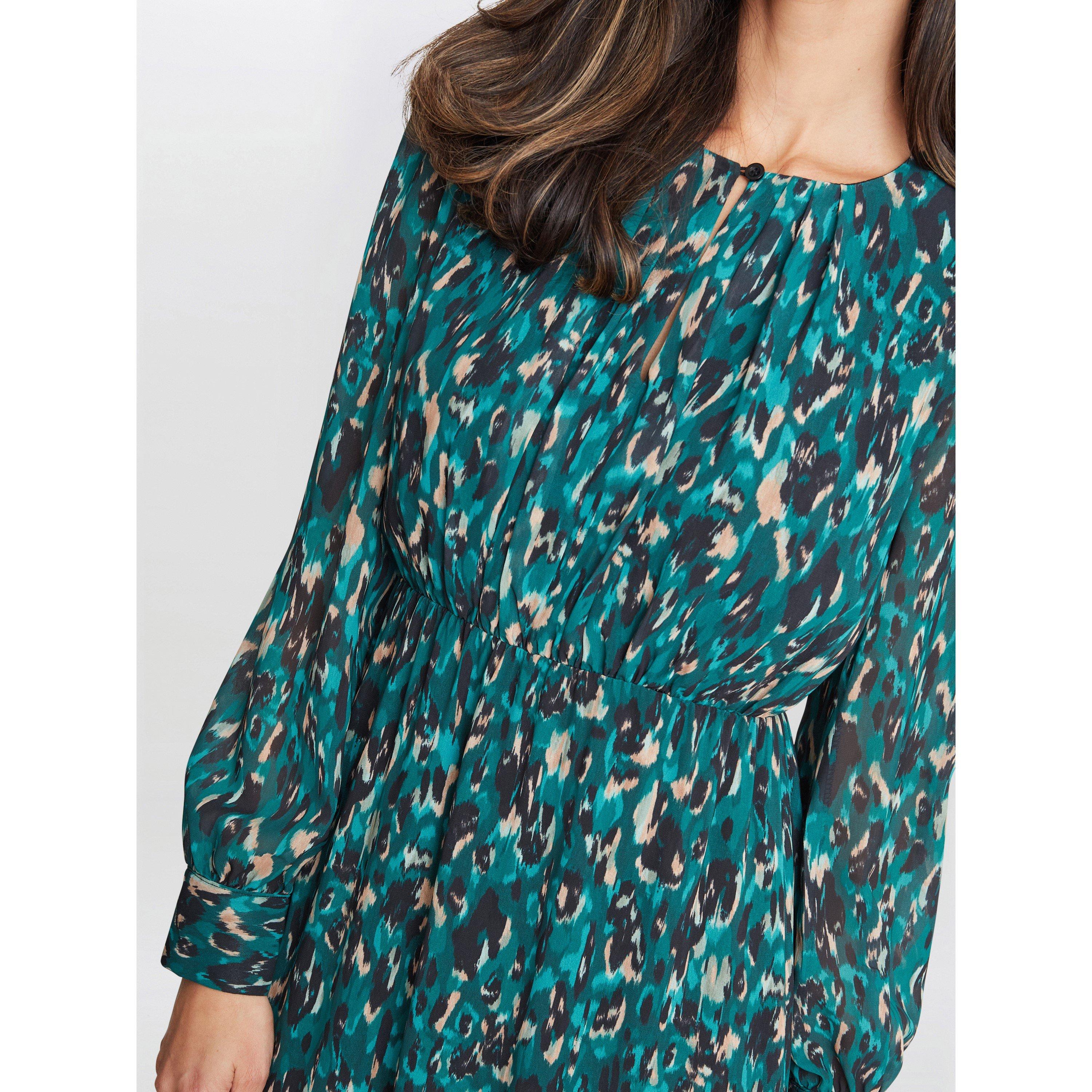 Navy / Multi - Gina Bacconi - Jojo Modesty Dress - 5