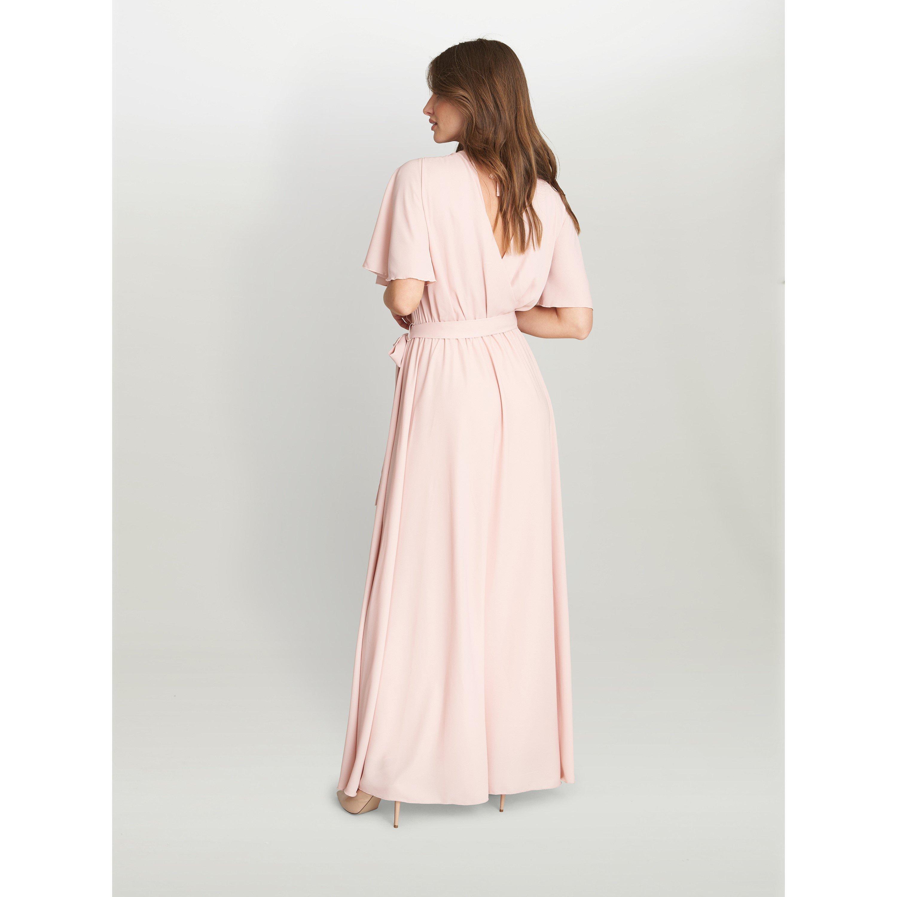 Blush - Gina Bacconi - Crissy Maxi Dress With Cape Sleeve - 2