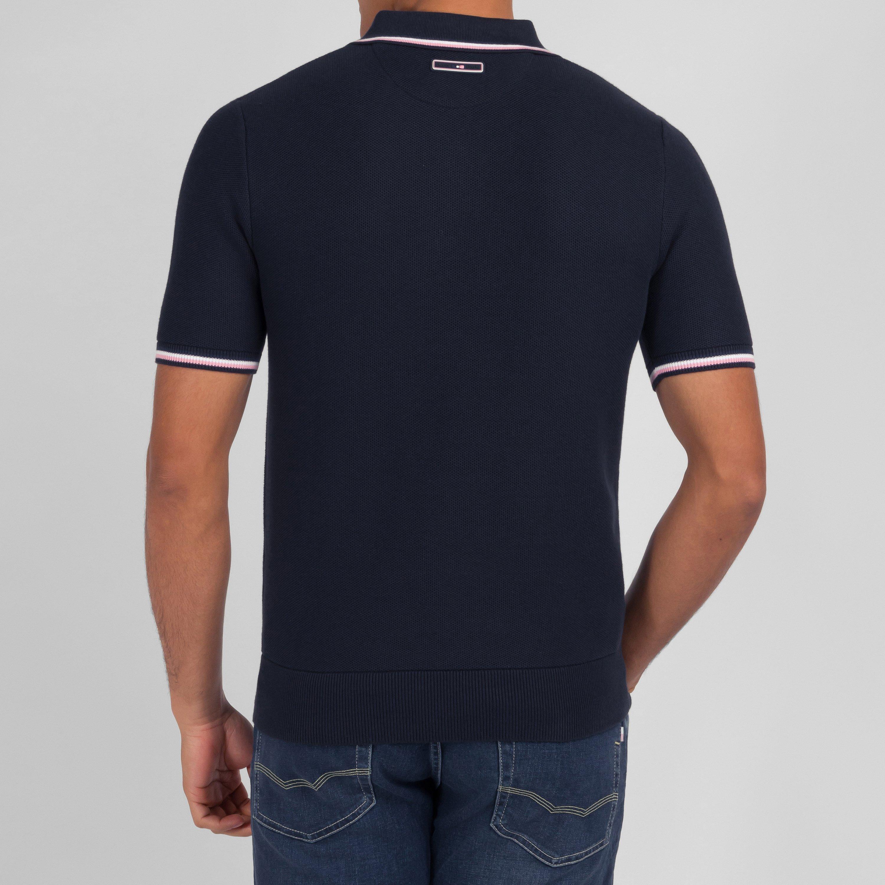 Blf - Eden Park - Navy blue short-sleeved jumper - 4