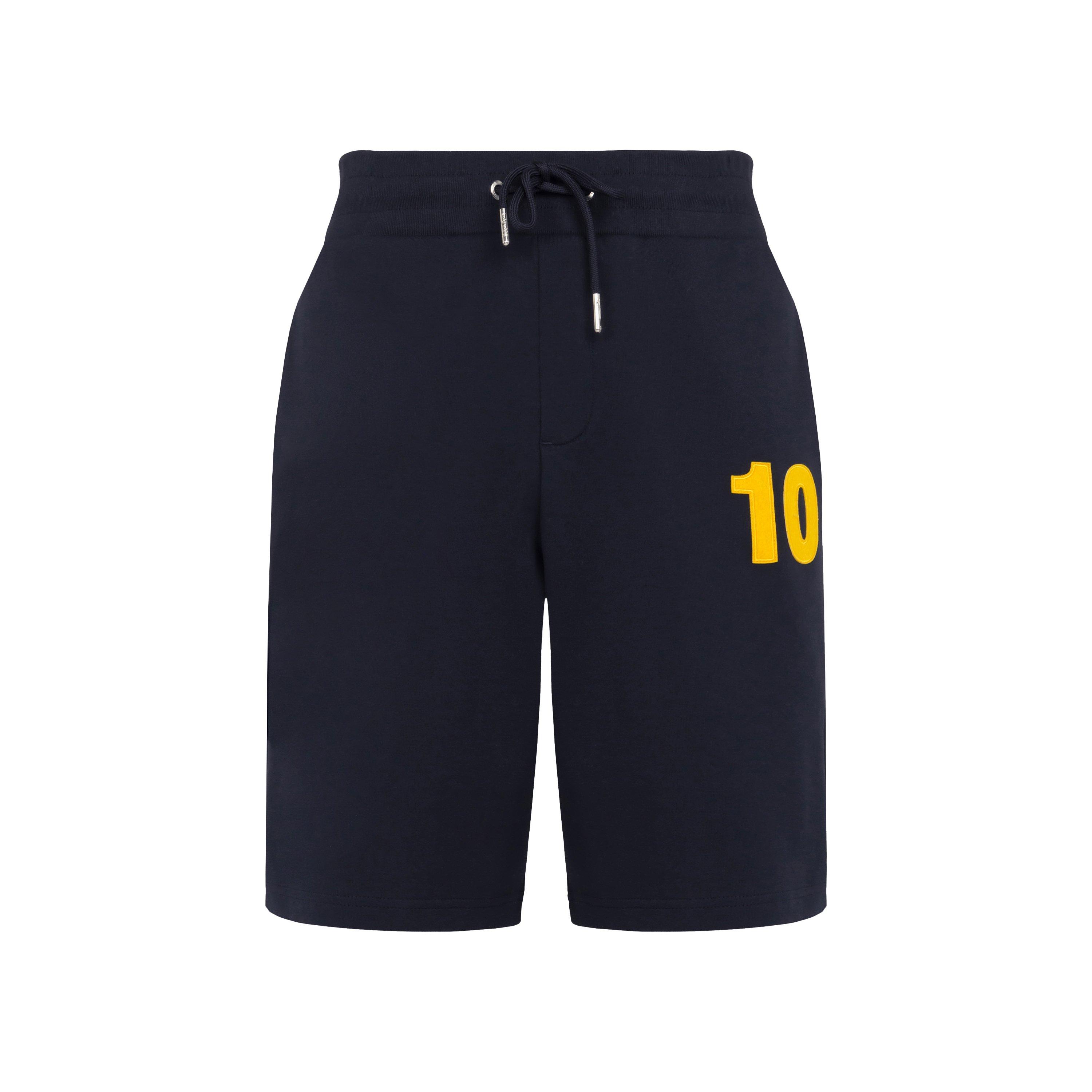 Eden Park Navy Blue Short With Coloured Details In Blf