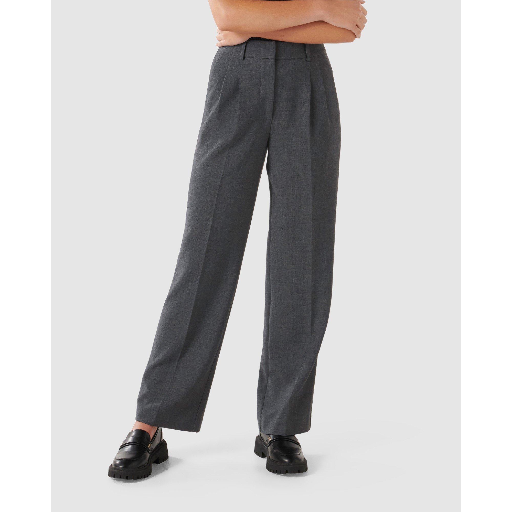 Grey Marle - Forever New - Danielle Straight Leg Pants - 2