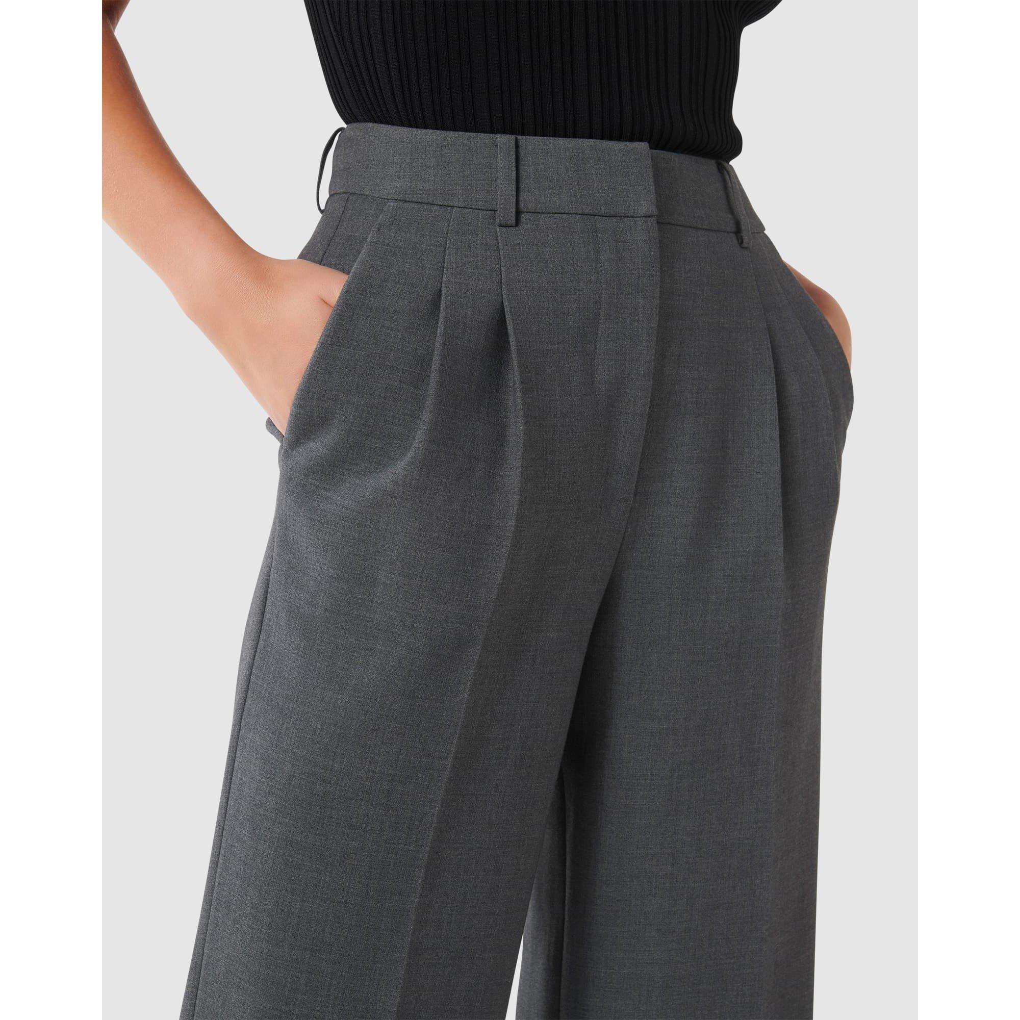 Grey Marle - Forever New - Danielle Straight Leg Pants - 3