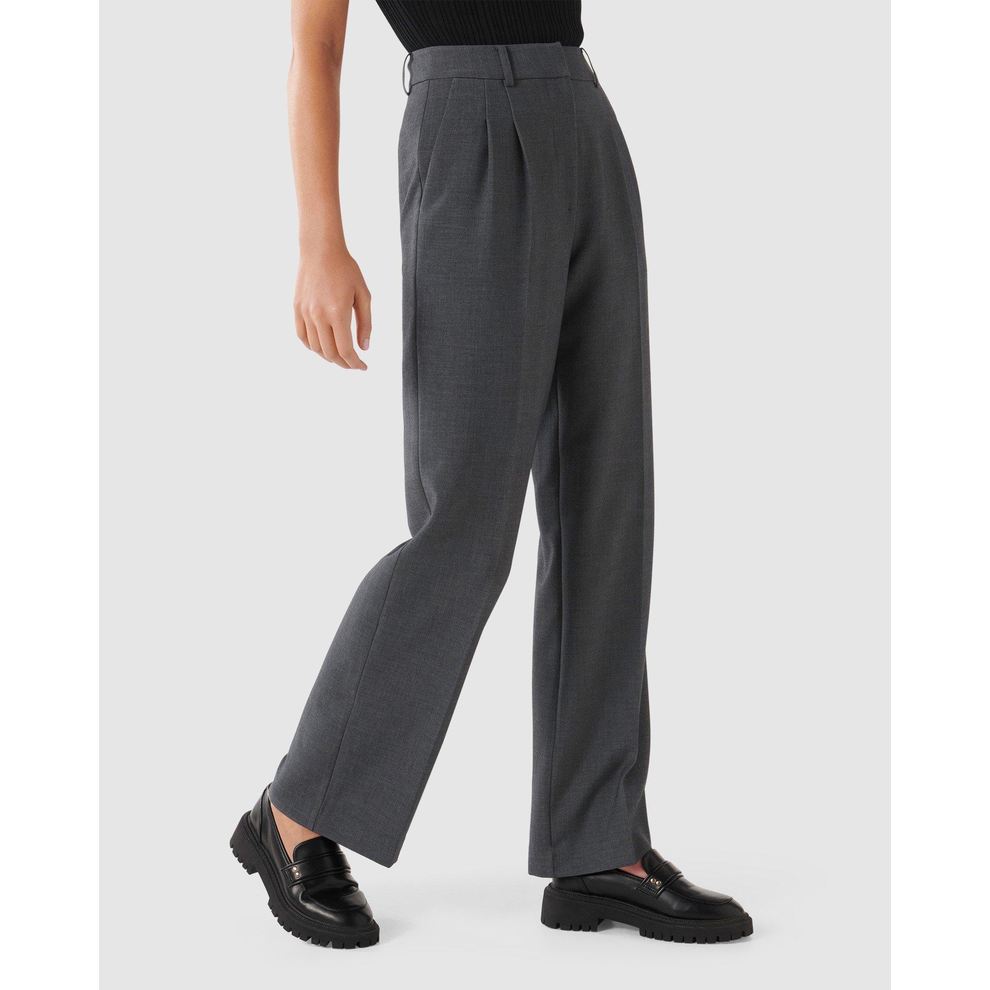Grey Marle - Forever New - Danielle Straight Leg Pants - 4