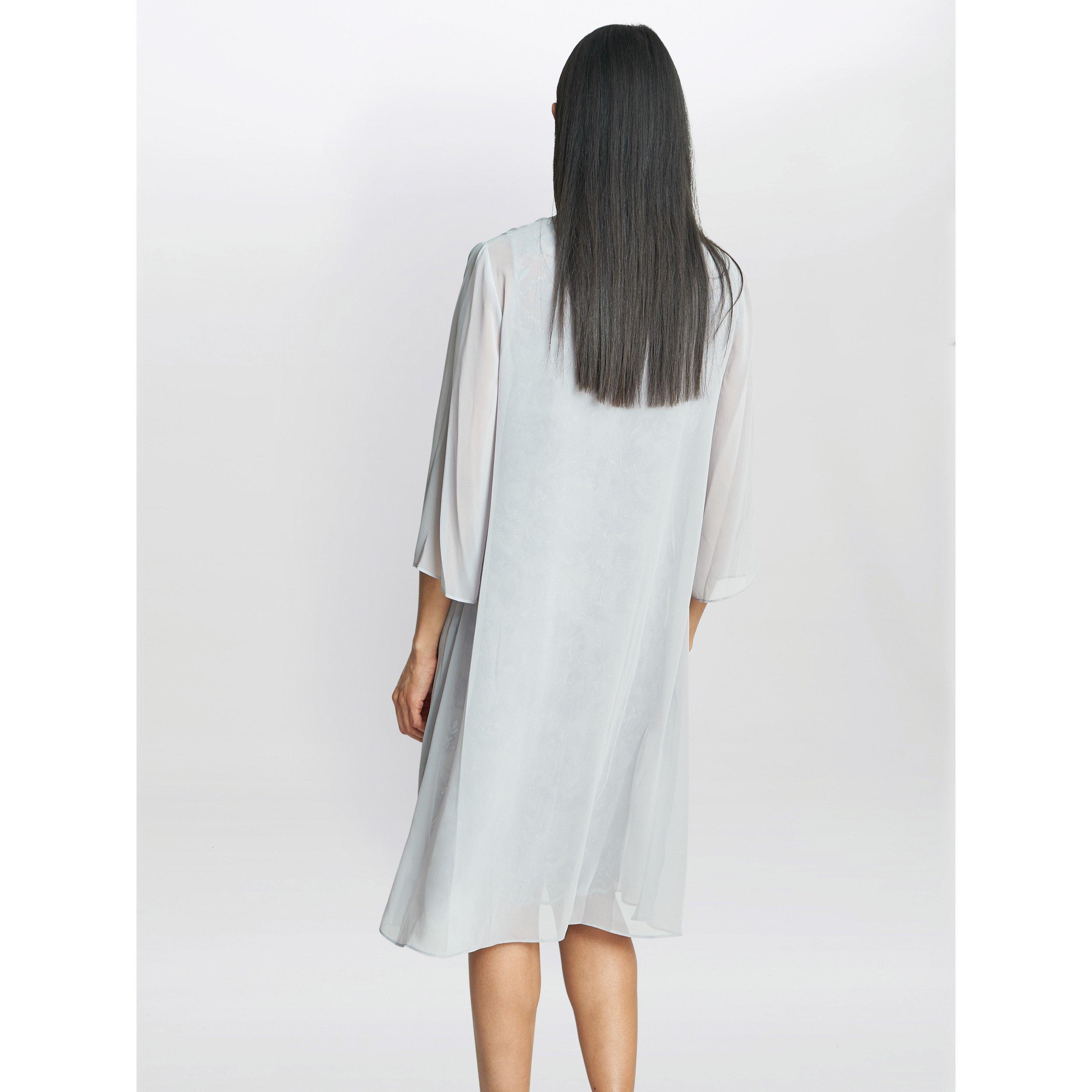 Dove - Gina Bacconi - Tracy Embroidered Dress & Chiffon Jacket - 2