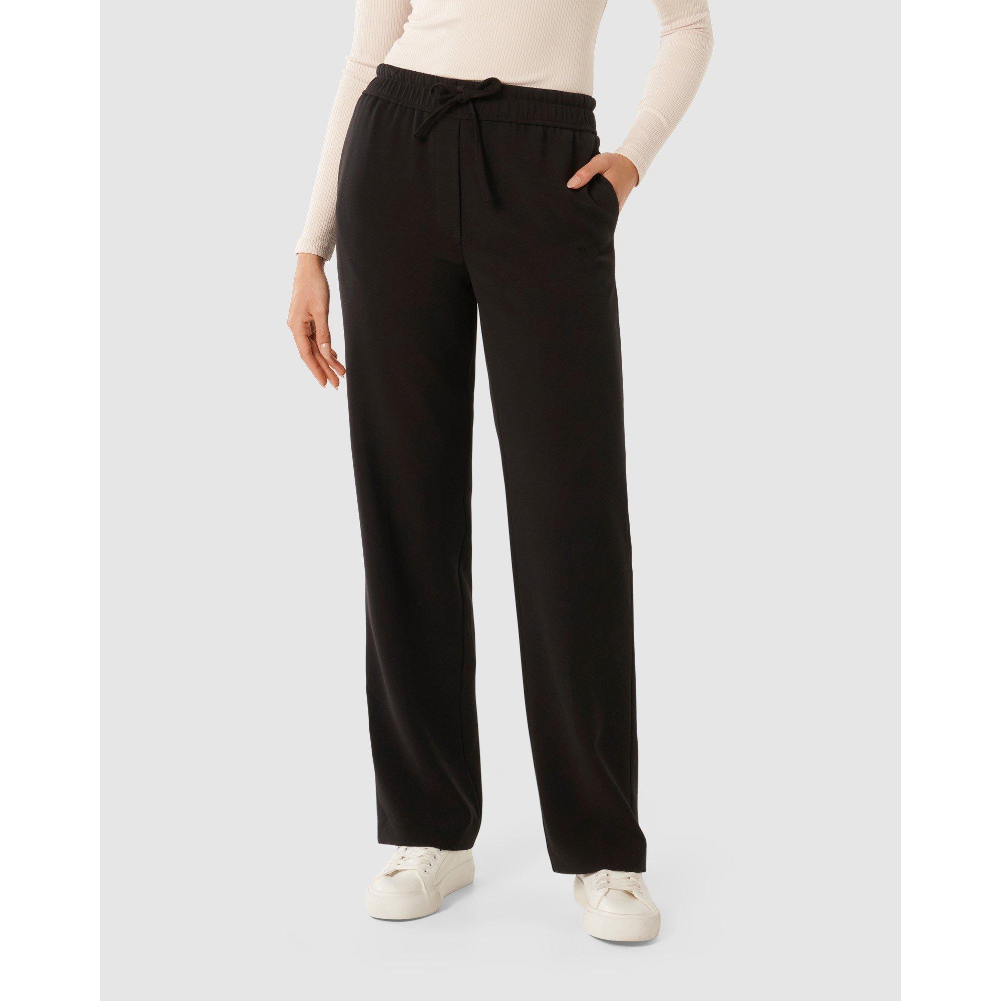 Black - Forever New - Teagan Straight Leg Pants - 2