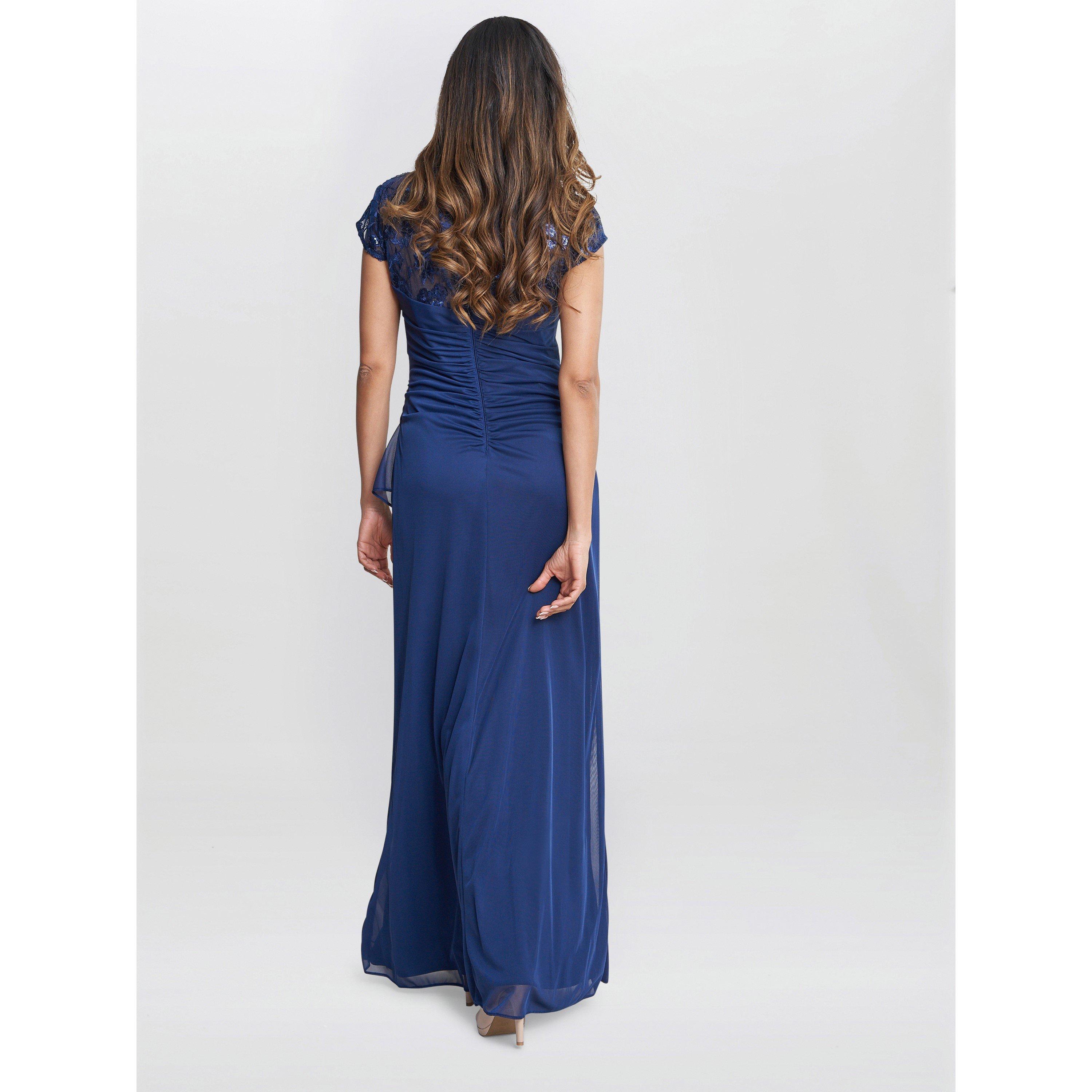 Navy - Gina Bacconi - Women's Cecilia Party Maxi Dress - 2