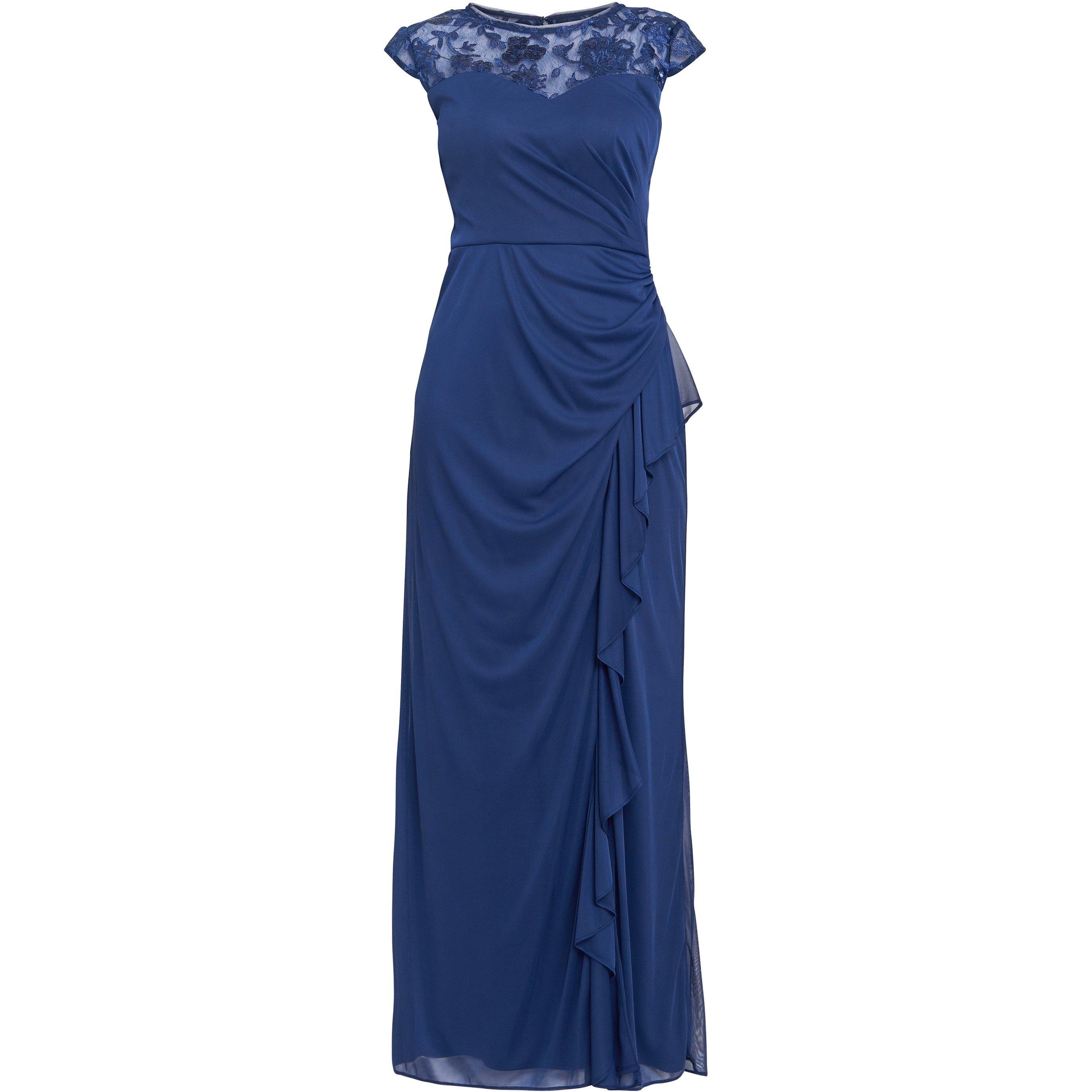 Navy - Gina Bacconi - Women's Cecilia Party Maxi Dress - 4