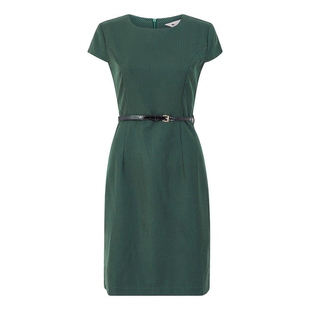 Green - Yumi - Belted Pencil Dress In Green - 4