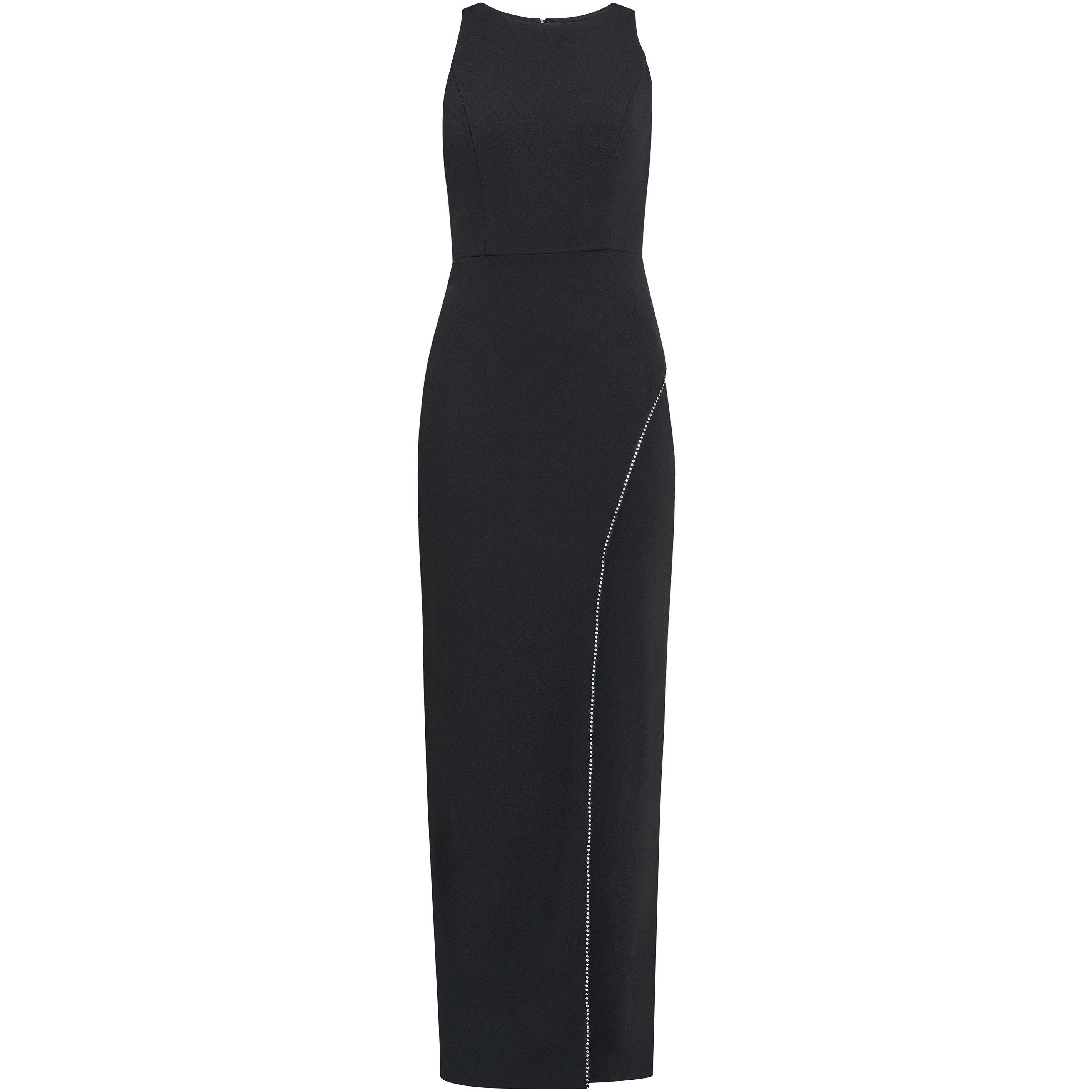Black - Gina Bacconi - Esmeralda Sleeveless Column Maxi Dress - 4
