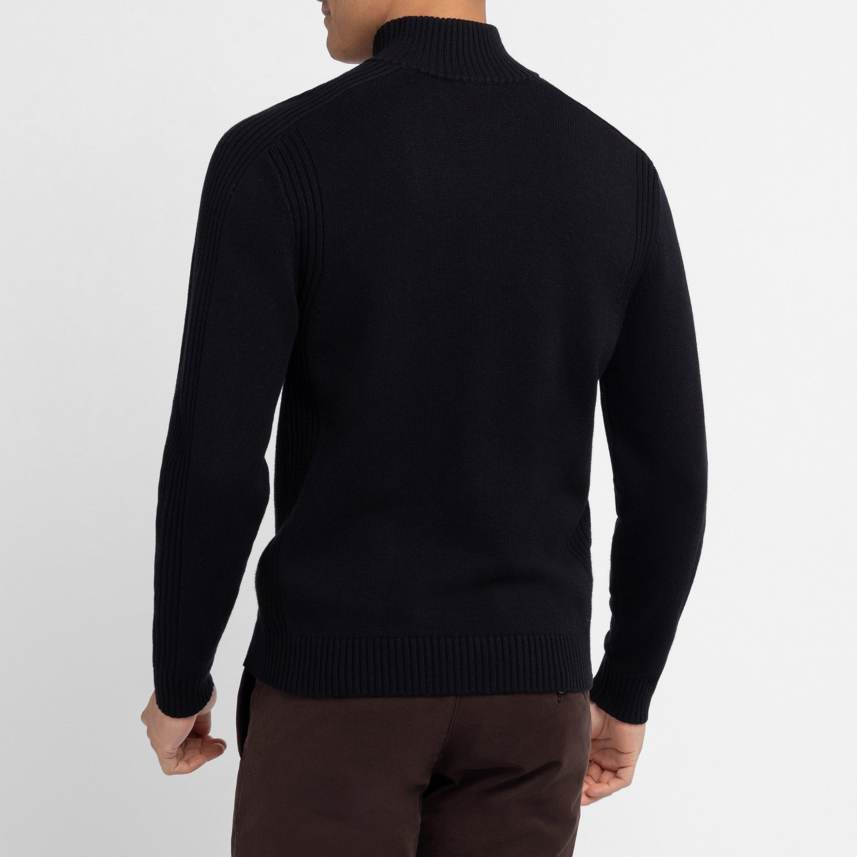 No - Eden Park - Black quarter zip knitwear - 4