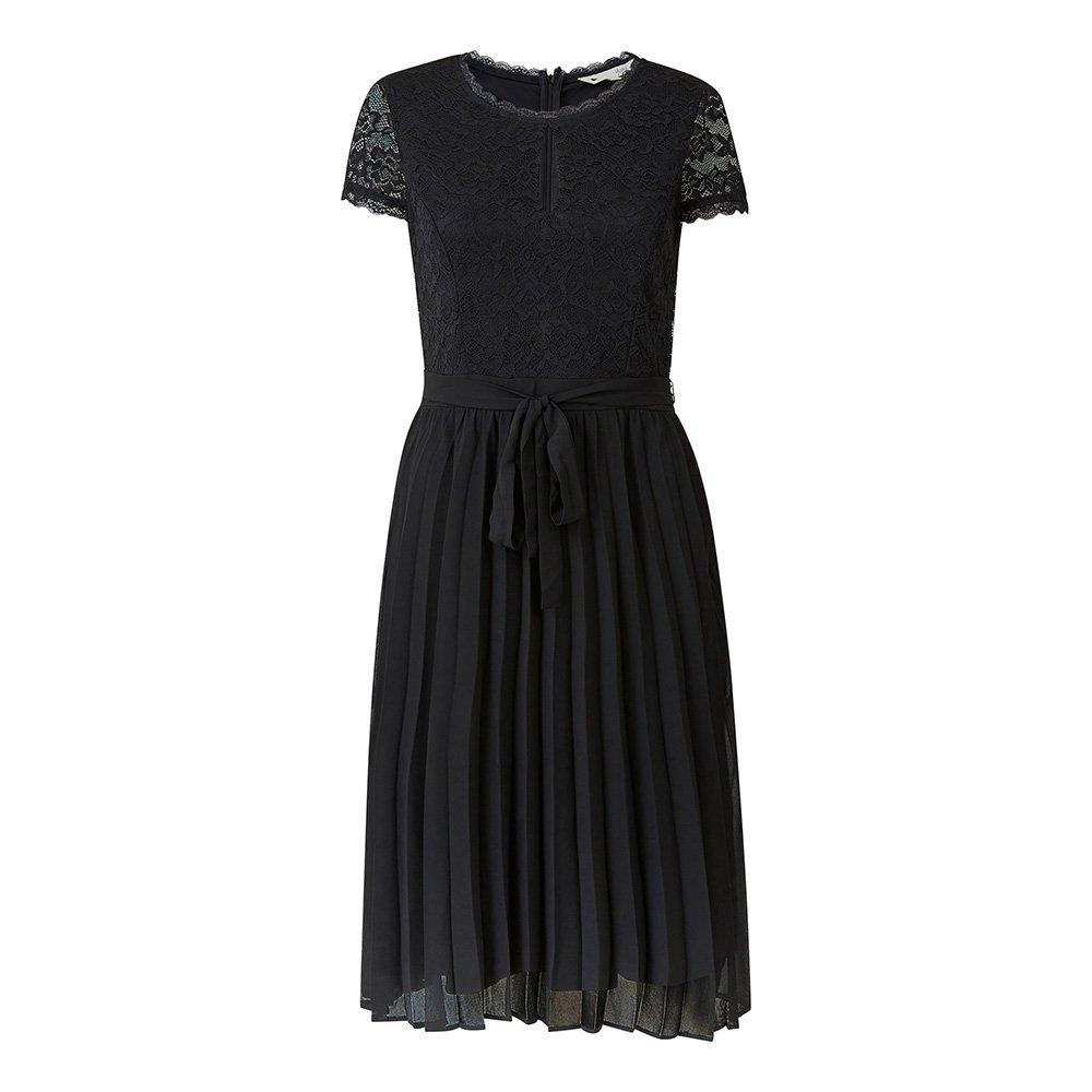 Black - Yumi - Black Lace Skater Dress - 4
