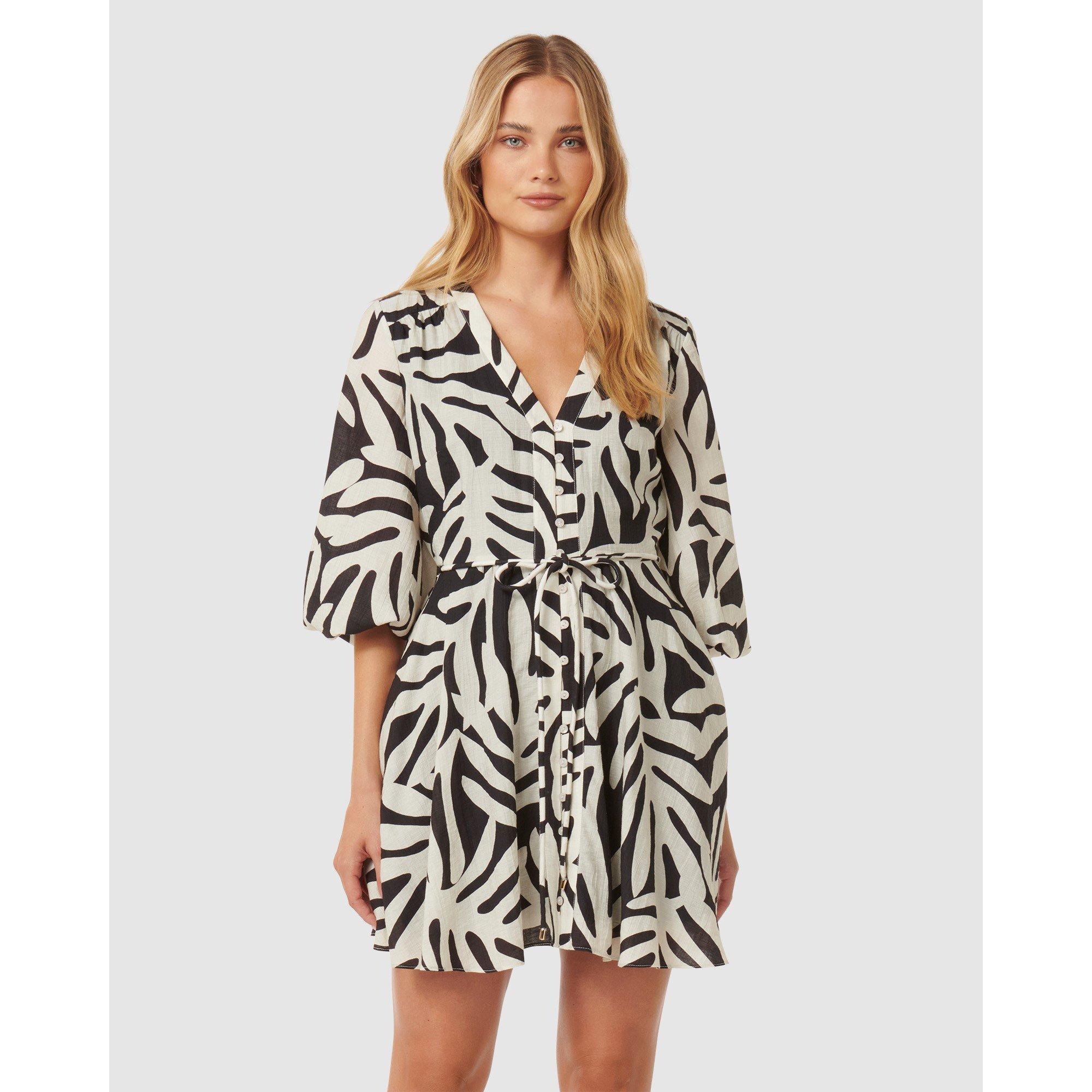 Milos Leaf - Forever New - Alicia Rope Tie Mini Dress - 3