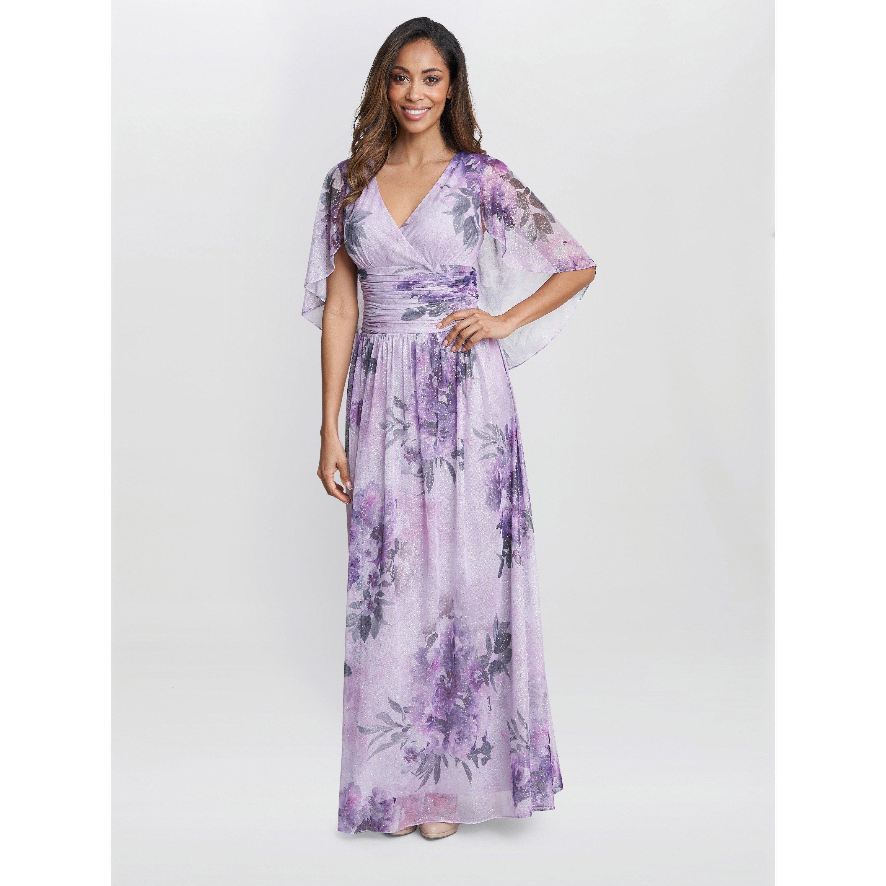 Blush - Gina Bacconi - Caroline Maxi Dress With Overlay Sleeves - 1