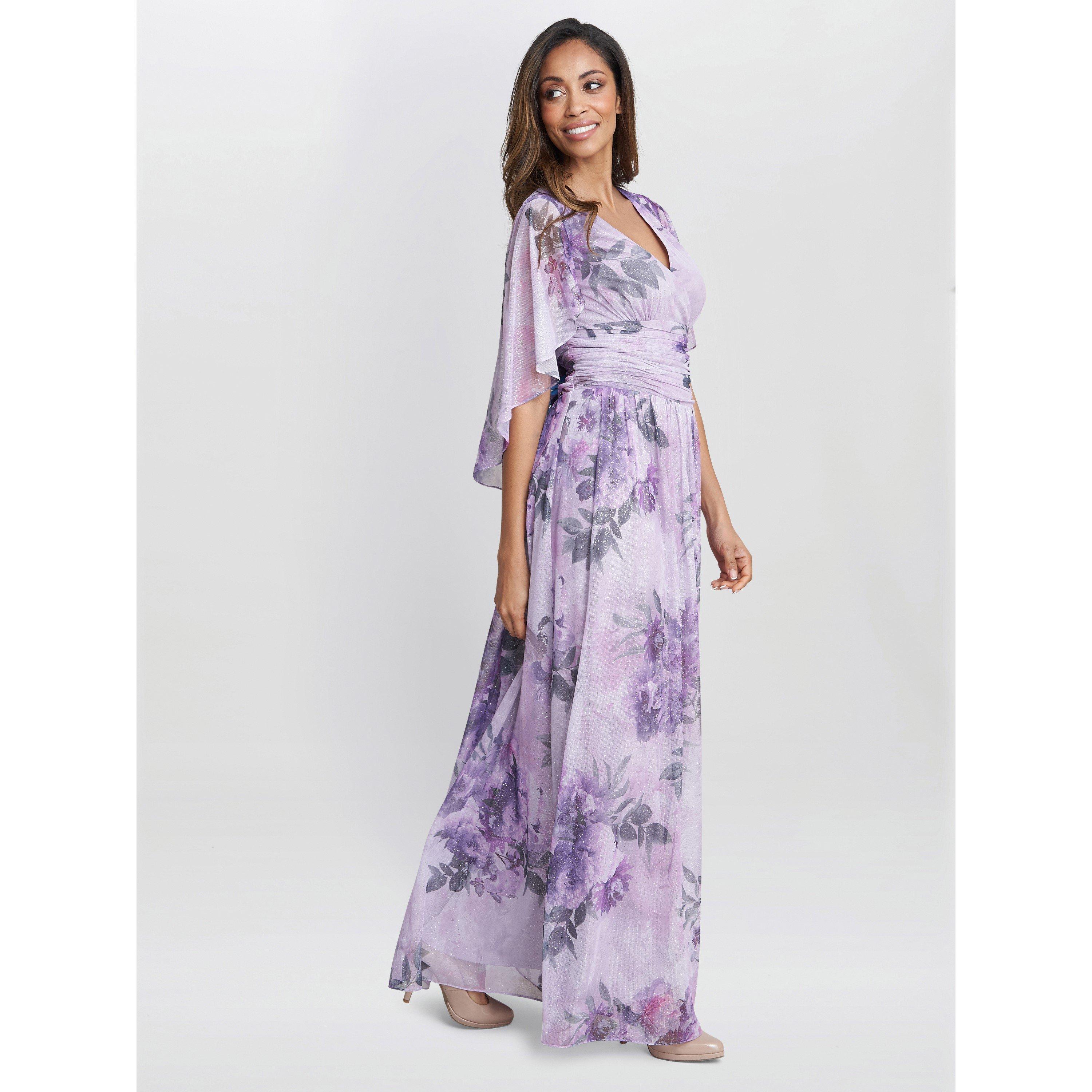 Blush - Gina Bacconi - Caroline Maxi Dress With Overlay Sleeves - 3