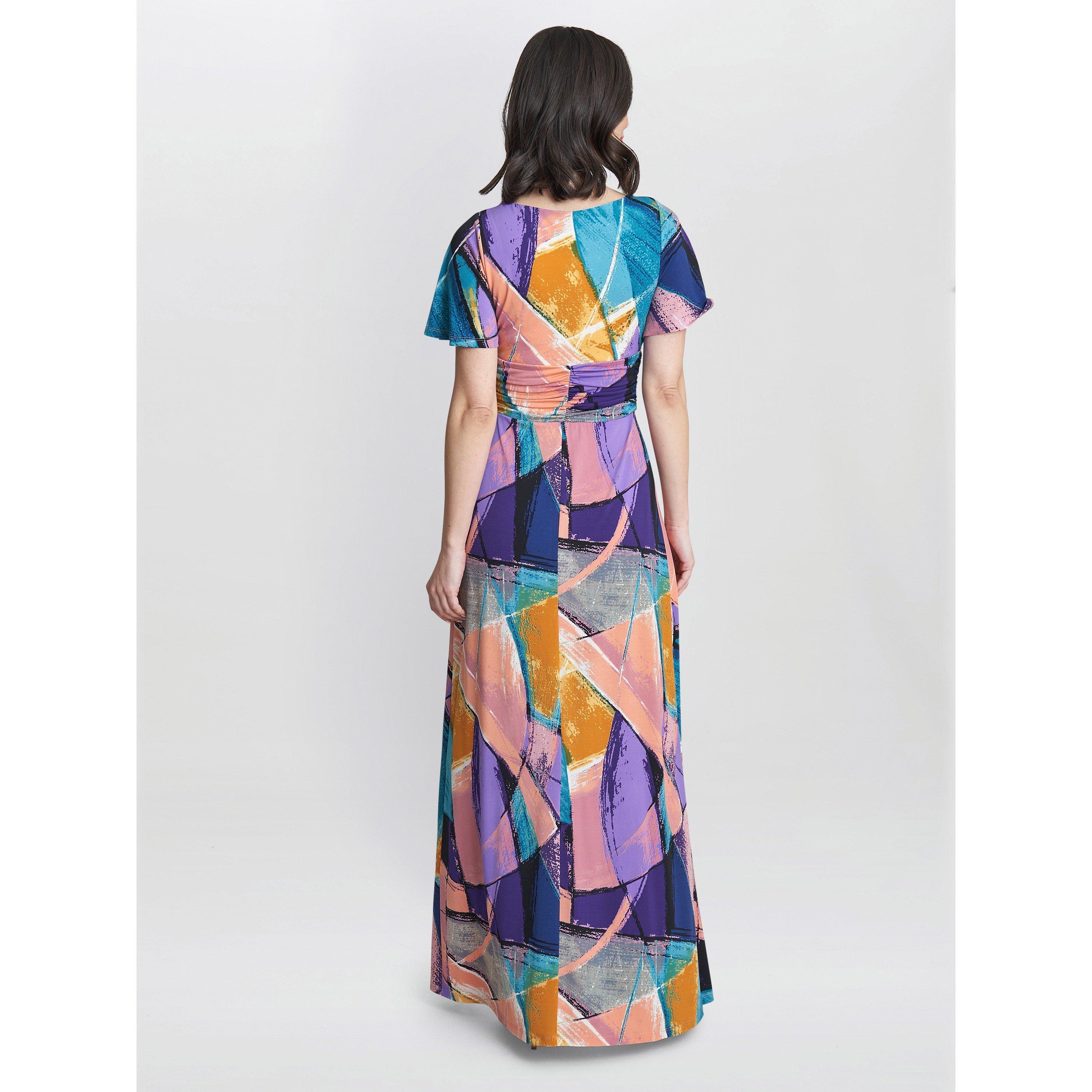 Multi - Gina Bacconi - Elodie Jersey Maxi Dress - 2