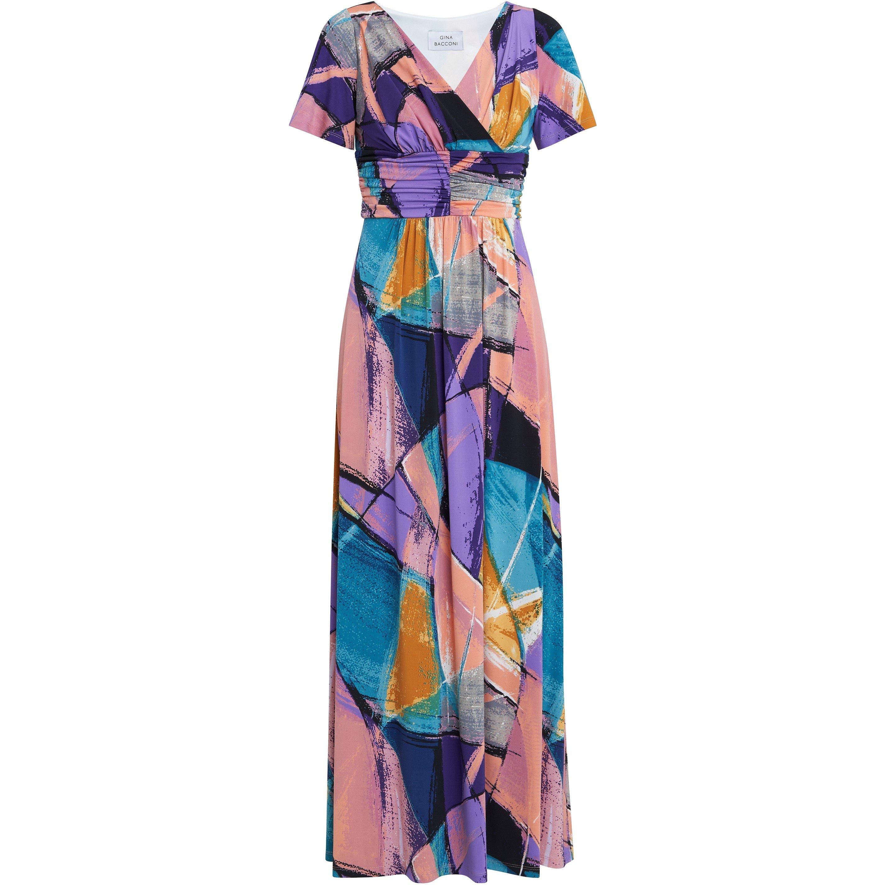 Multi - Gina Bacconi - Elodie Jersey Maxi Dress - 4