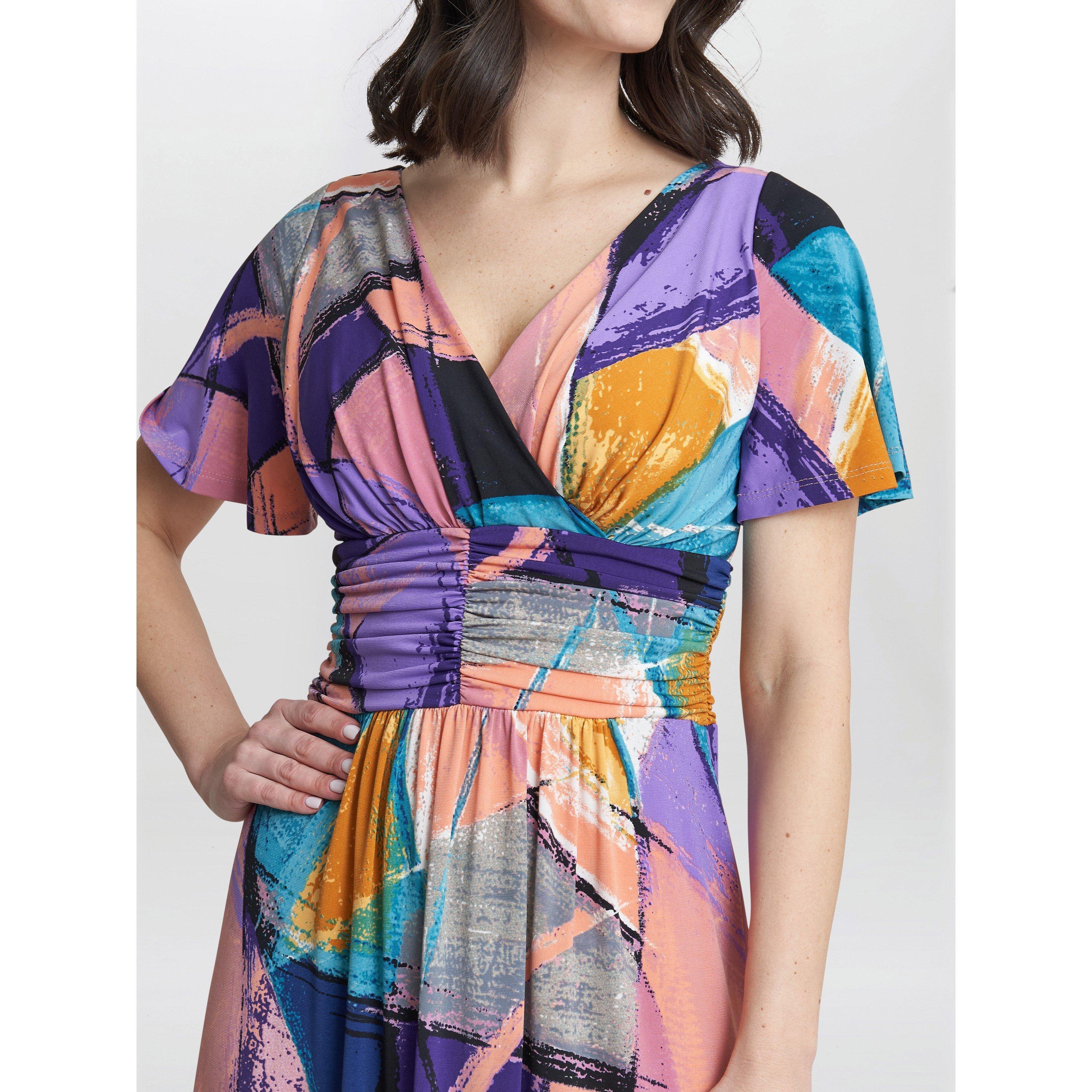 Multi - Gina Bacconi - Elodie Jersey Maxi Dress - 5