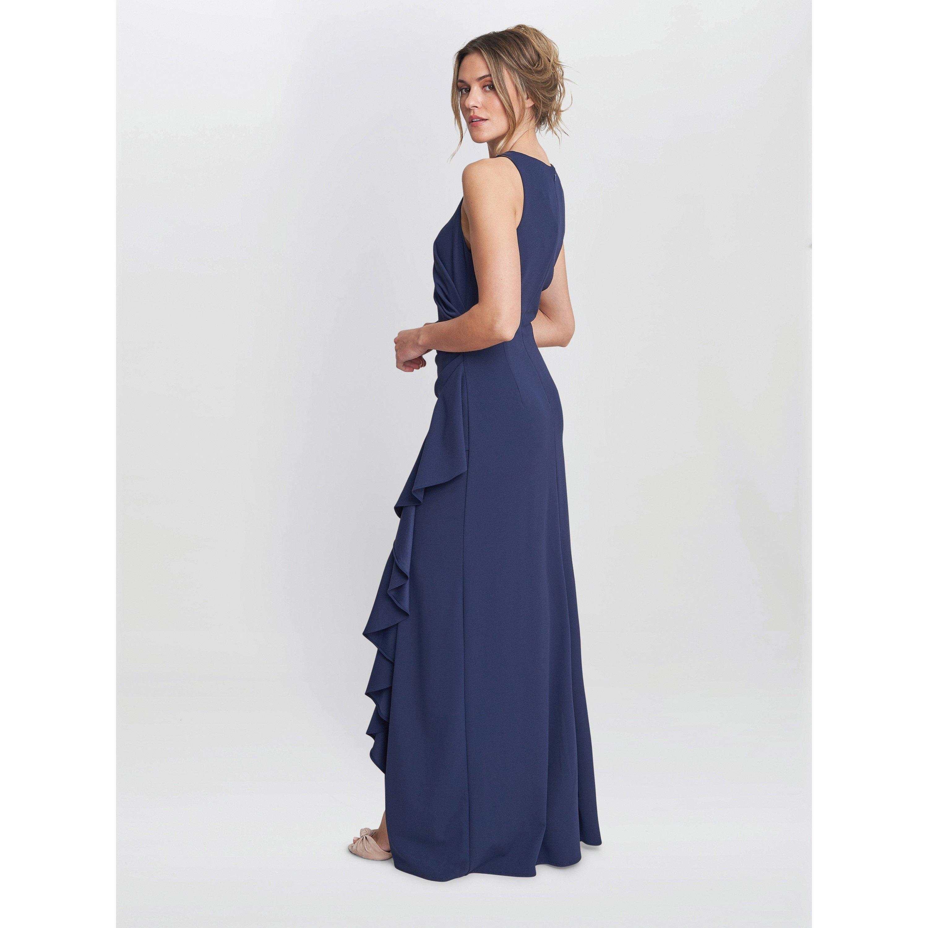 Navy - Gina Bacconi - Chelsea Sleeveless Maxi Dress - 2