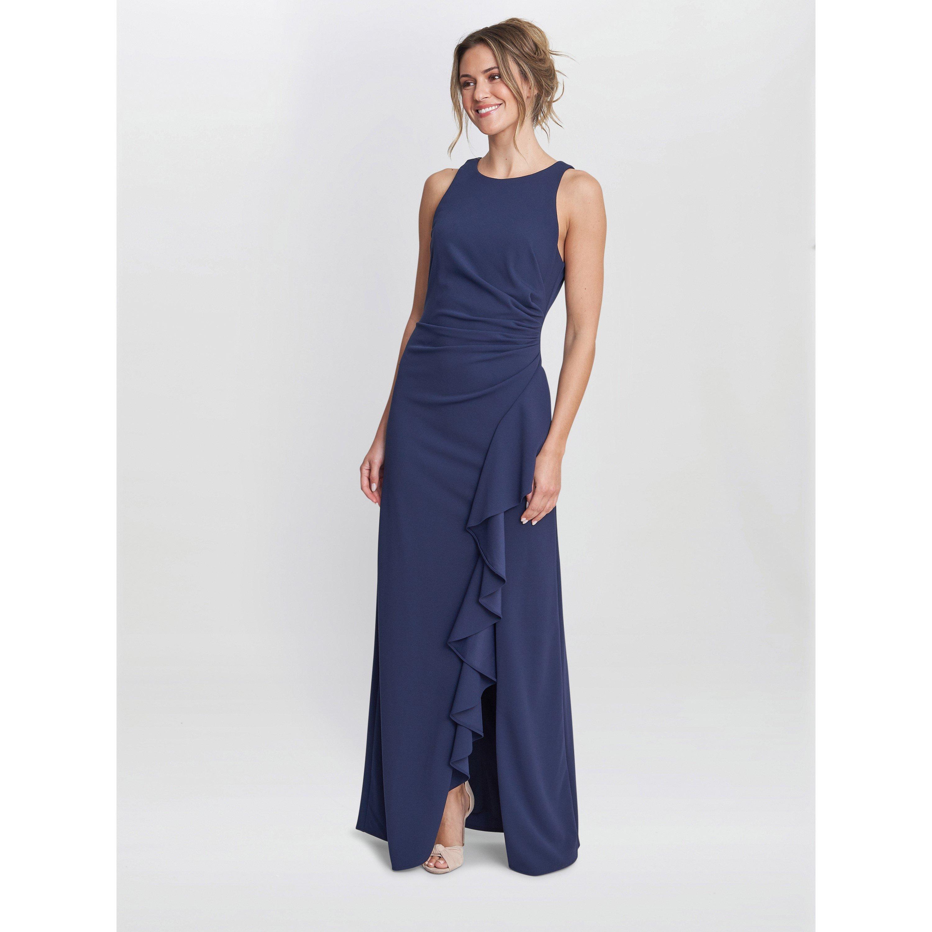 Navy - Gina Bacconi - Chelsea Sleeveless Maxi Dress - 6
