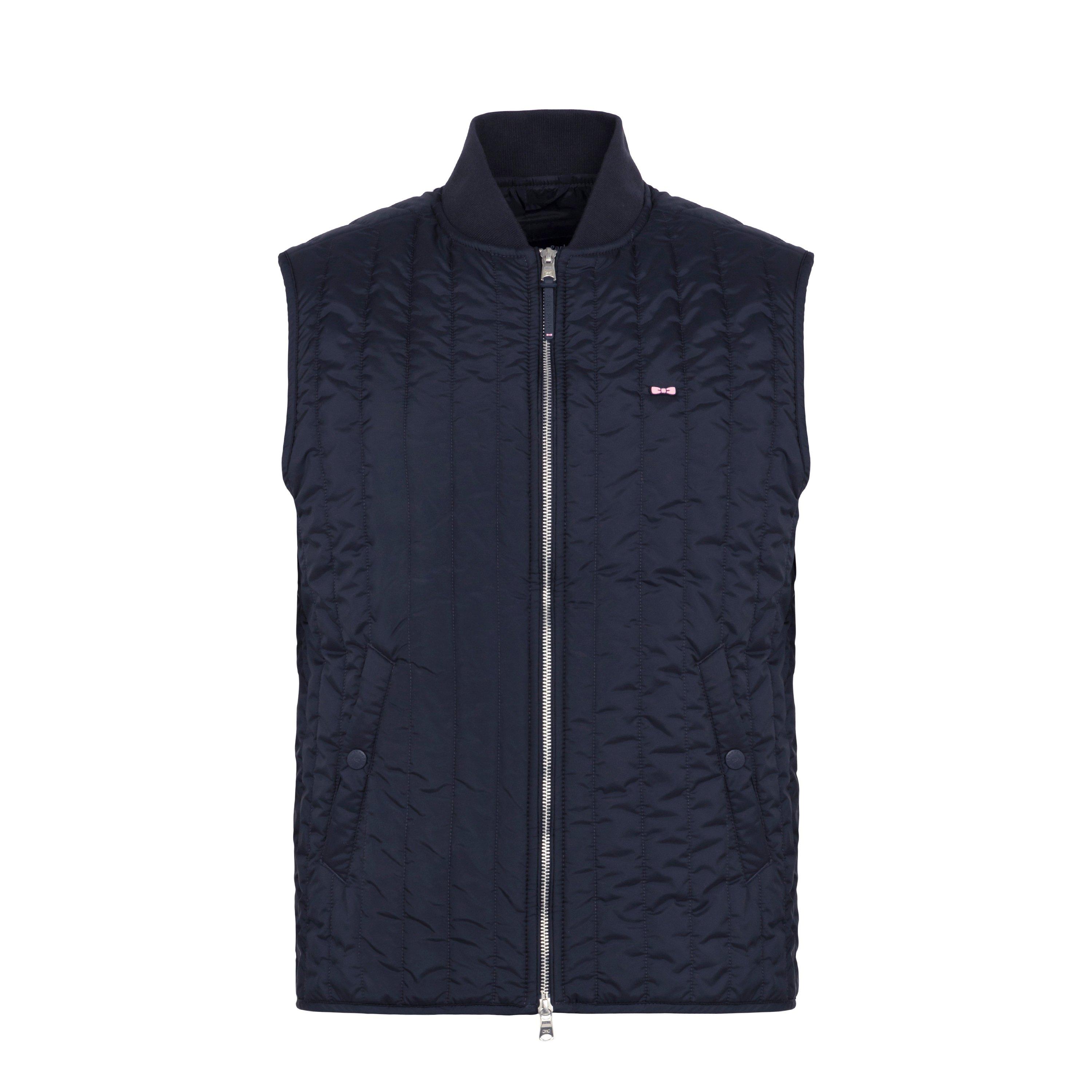 Eden Park Men's Navy Blue Water-repellent Sleeveless Puffa Jacket In Blf