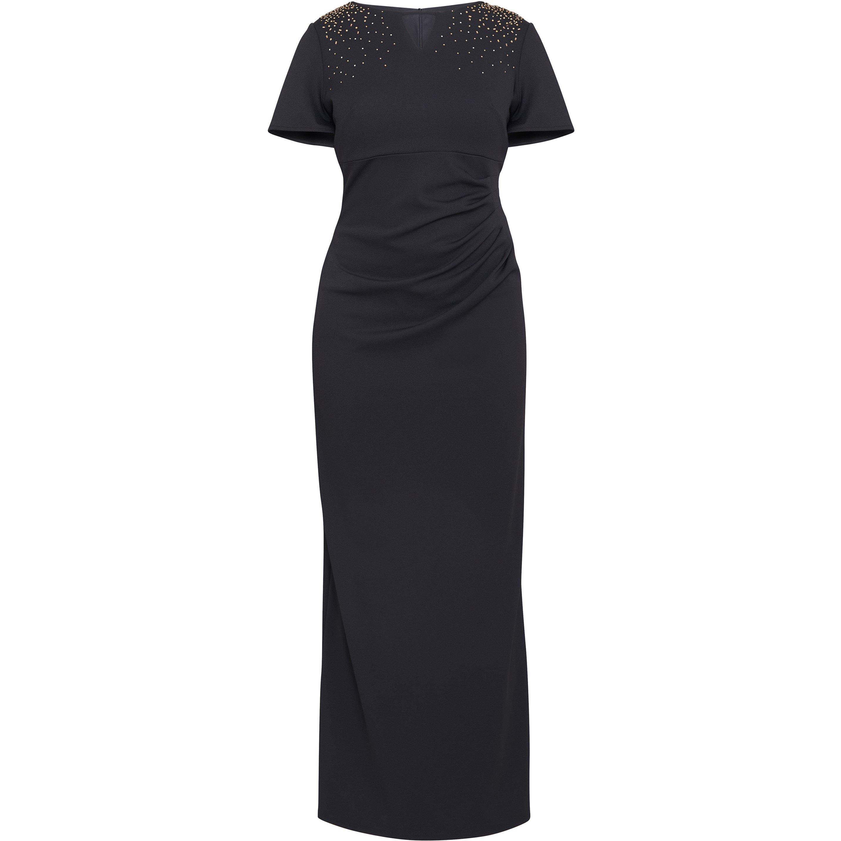 Black - Gina Bacconi - Betsy Maxi Dress With Keyhole Neck - 4