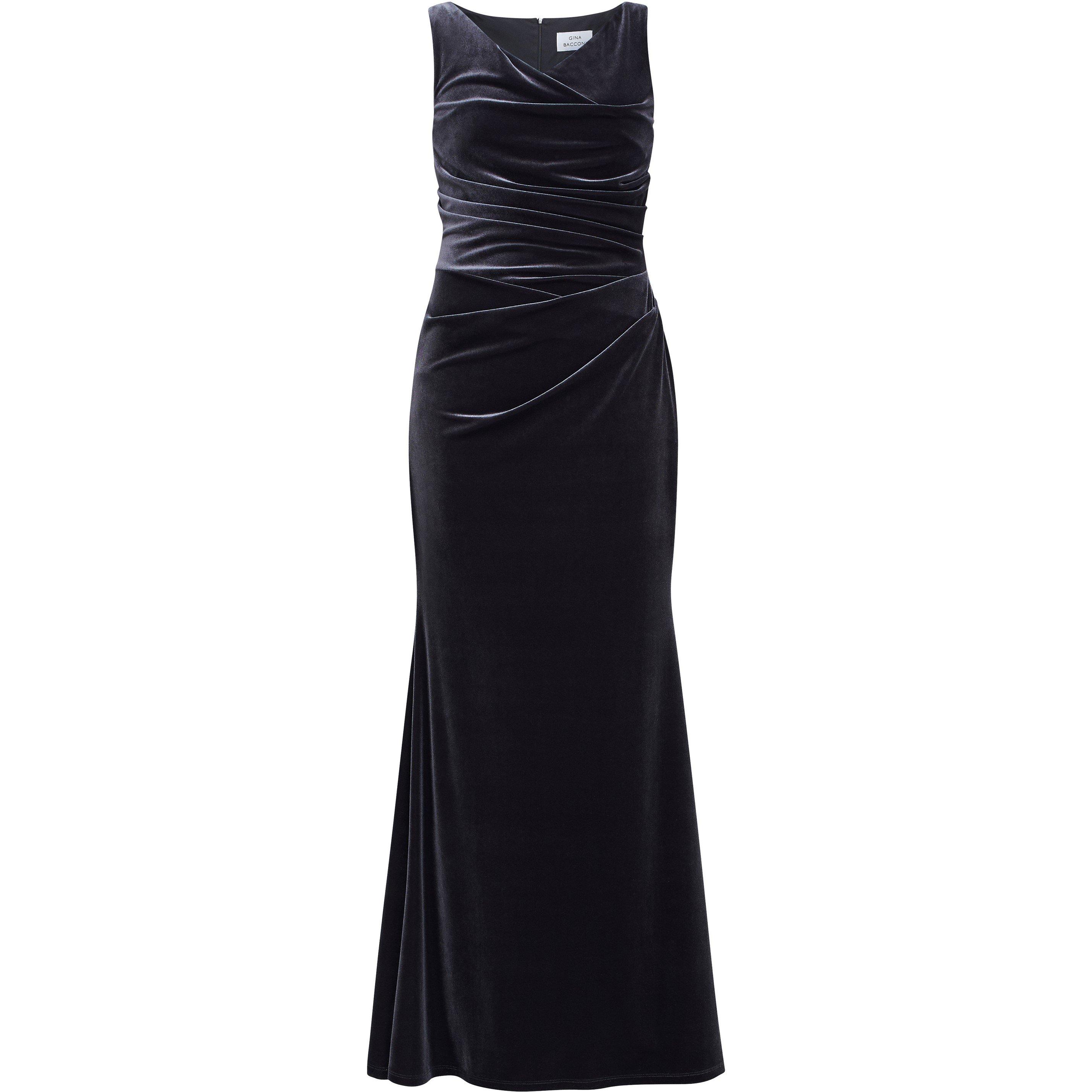 Grey - Gina Bacconi - Women's Selena Velvet Ball Gown - 4