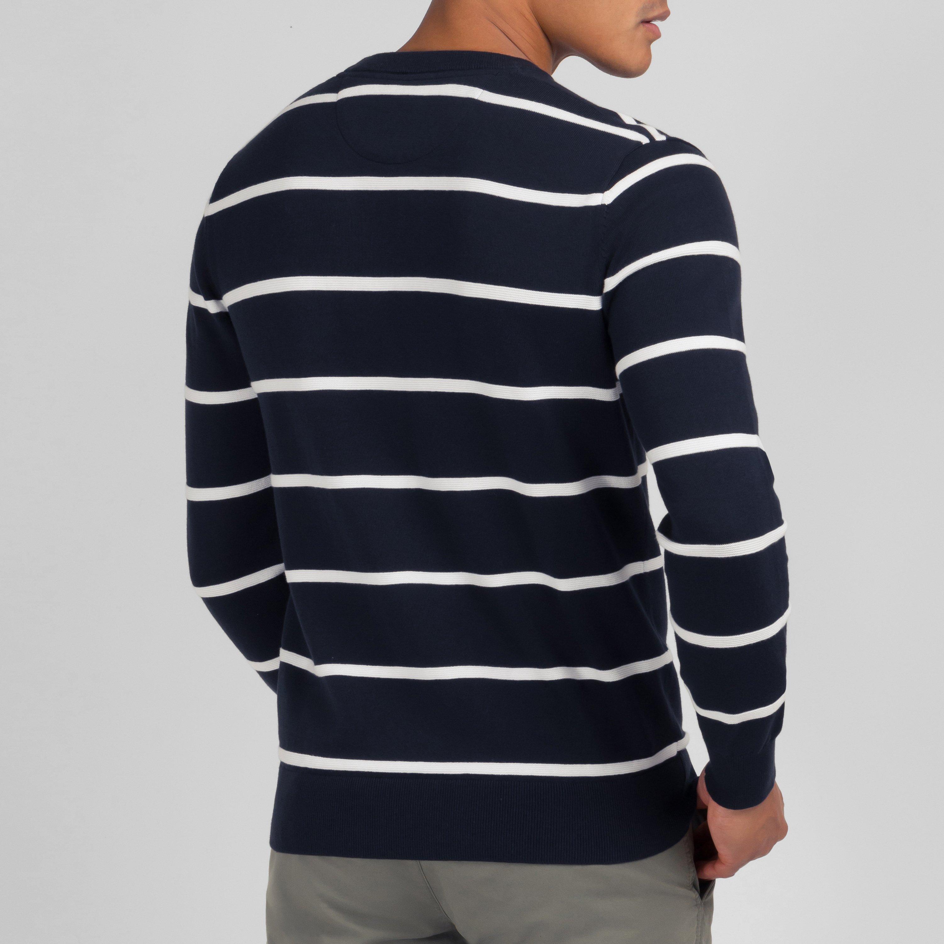 Blf Bc - Eden Park - Navy blue jumper in combination knit - 4