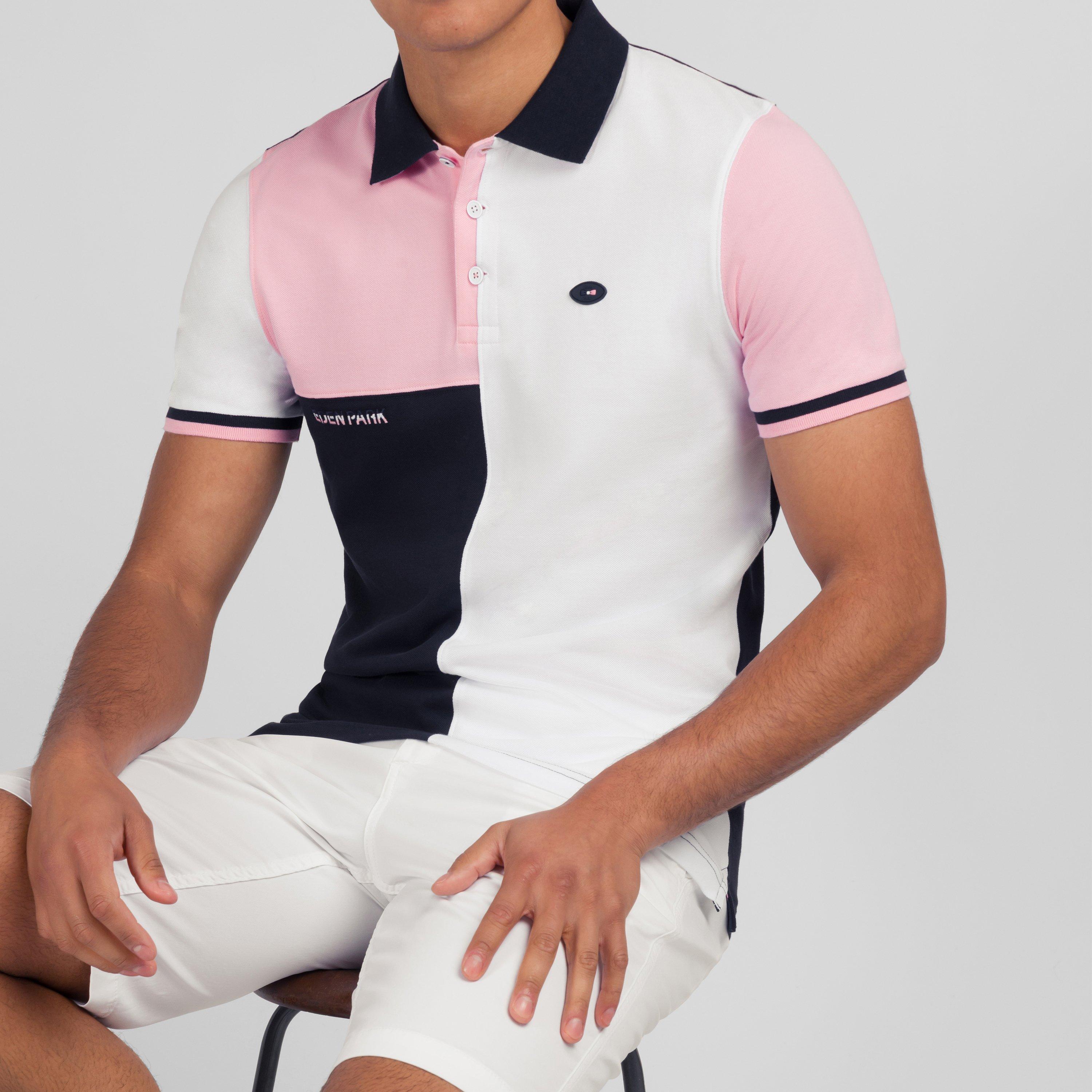 Bc - Eden Park - Short-sleeved colour-block polo shirt - 3