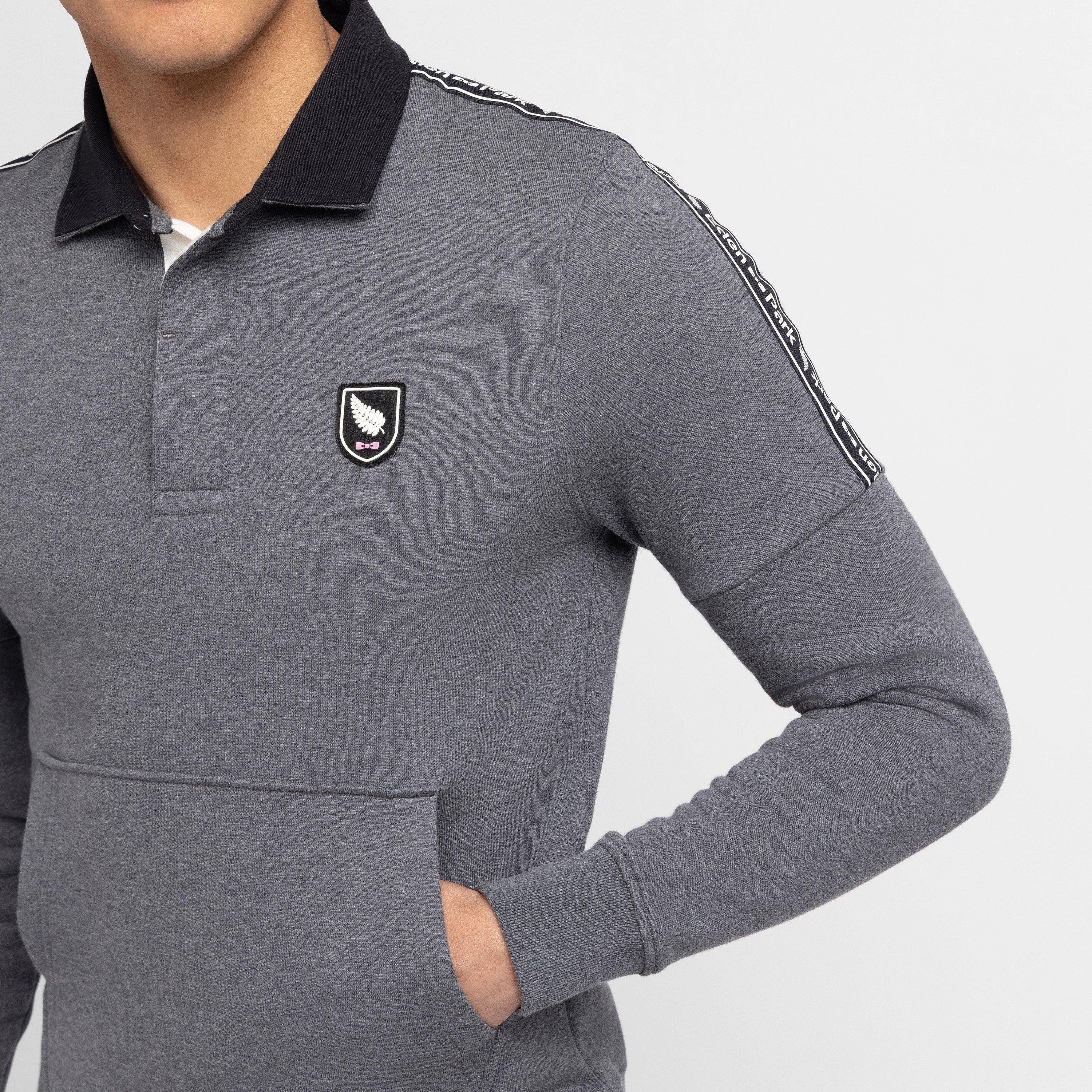 Grf - Eden Park - Grey polo-neck sweatshirt - 4