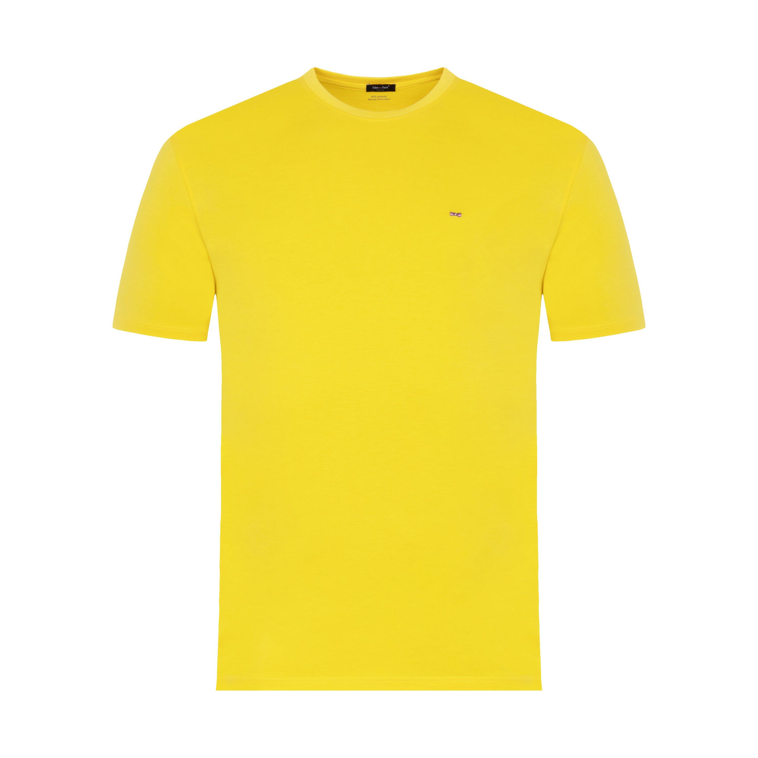 Eden Park Men's Plain Blue Shortsleeved Tshirt - Jam - 4XL