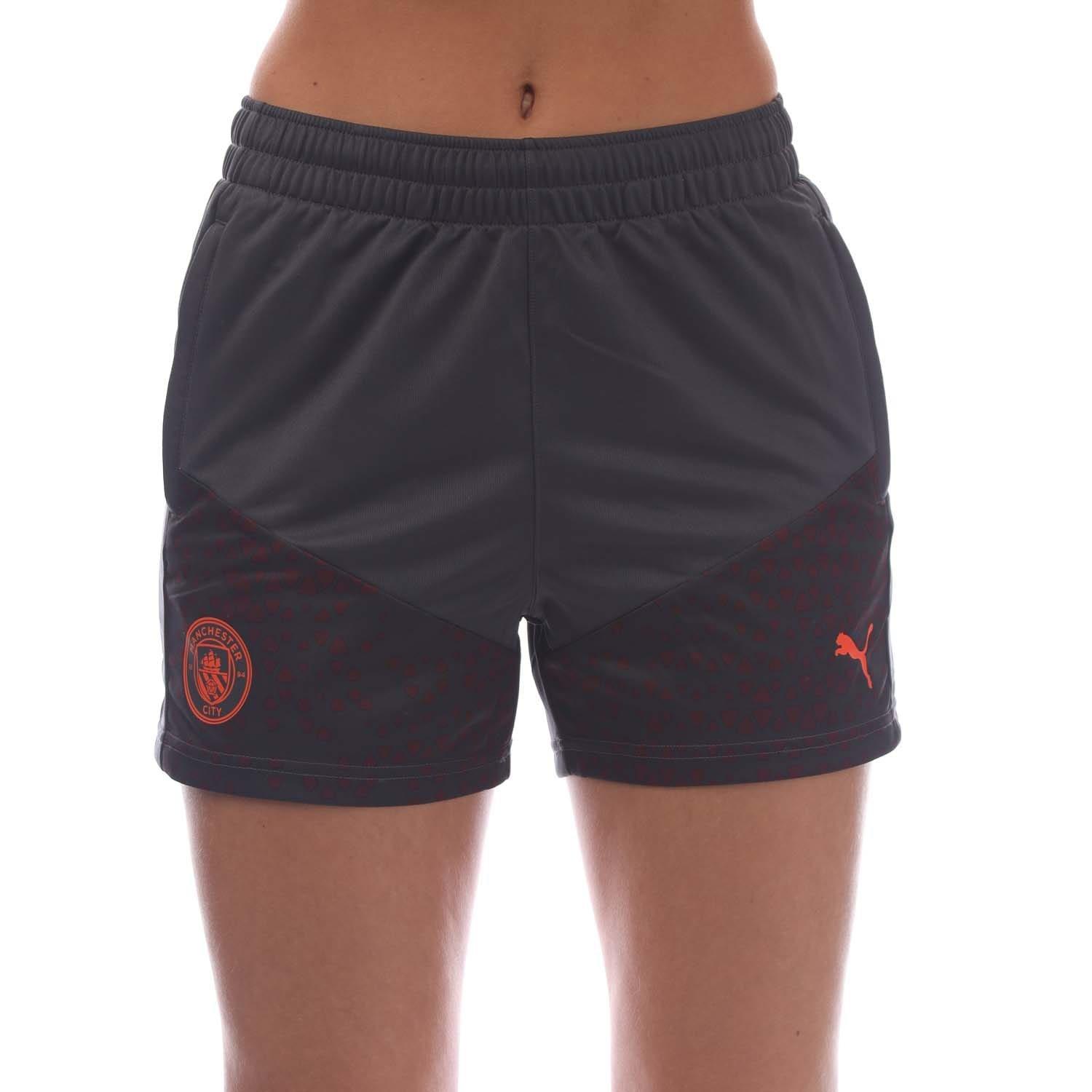 Grey - Puma - Manchester City 2023/24 Training Shorts - 1