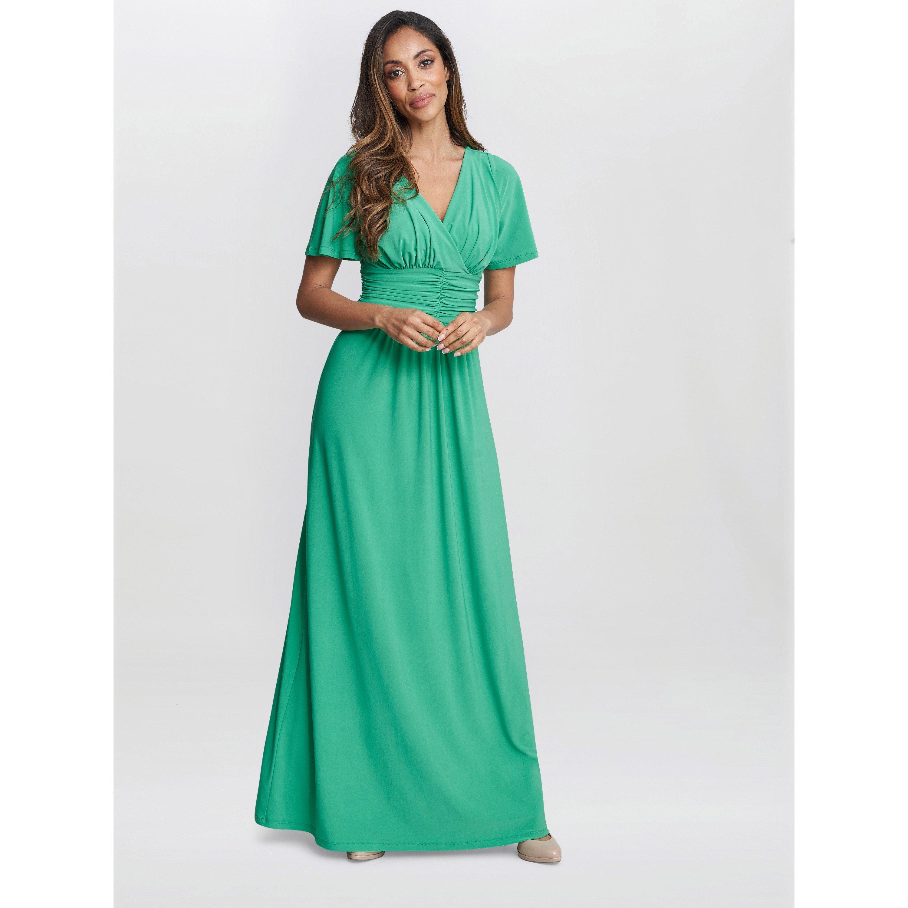 Gina Bacconi Women's Elena Jersey Maxi Dress - Jade - 14