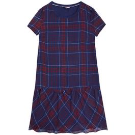 Tommy Jeans Check Peplum Dress