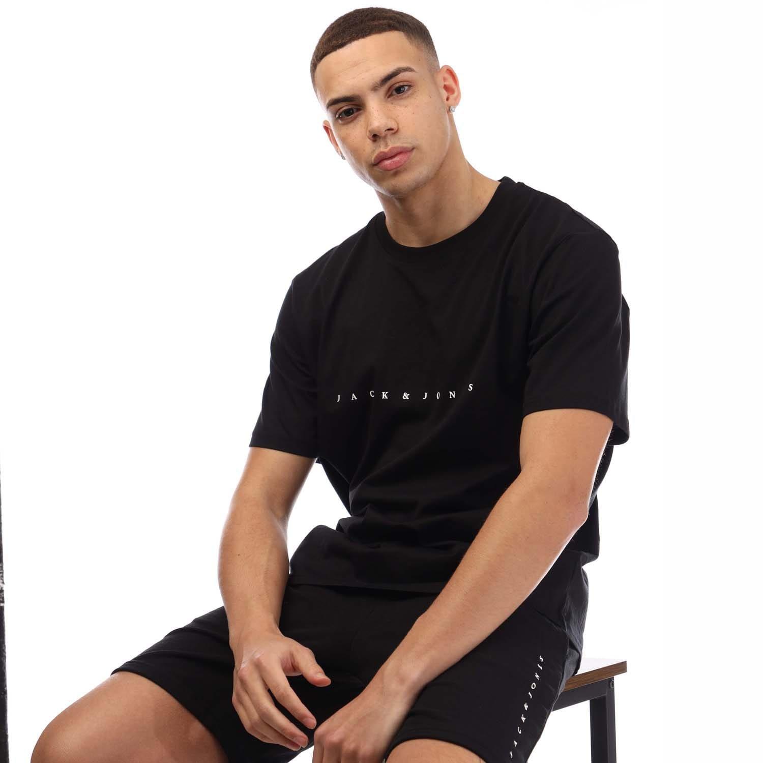 Black - Jack and Jones - Star T-Shirt & Short Set - 4
