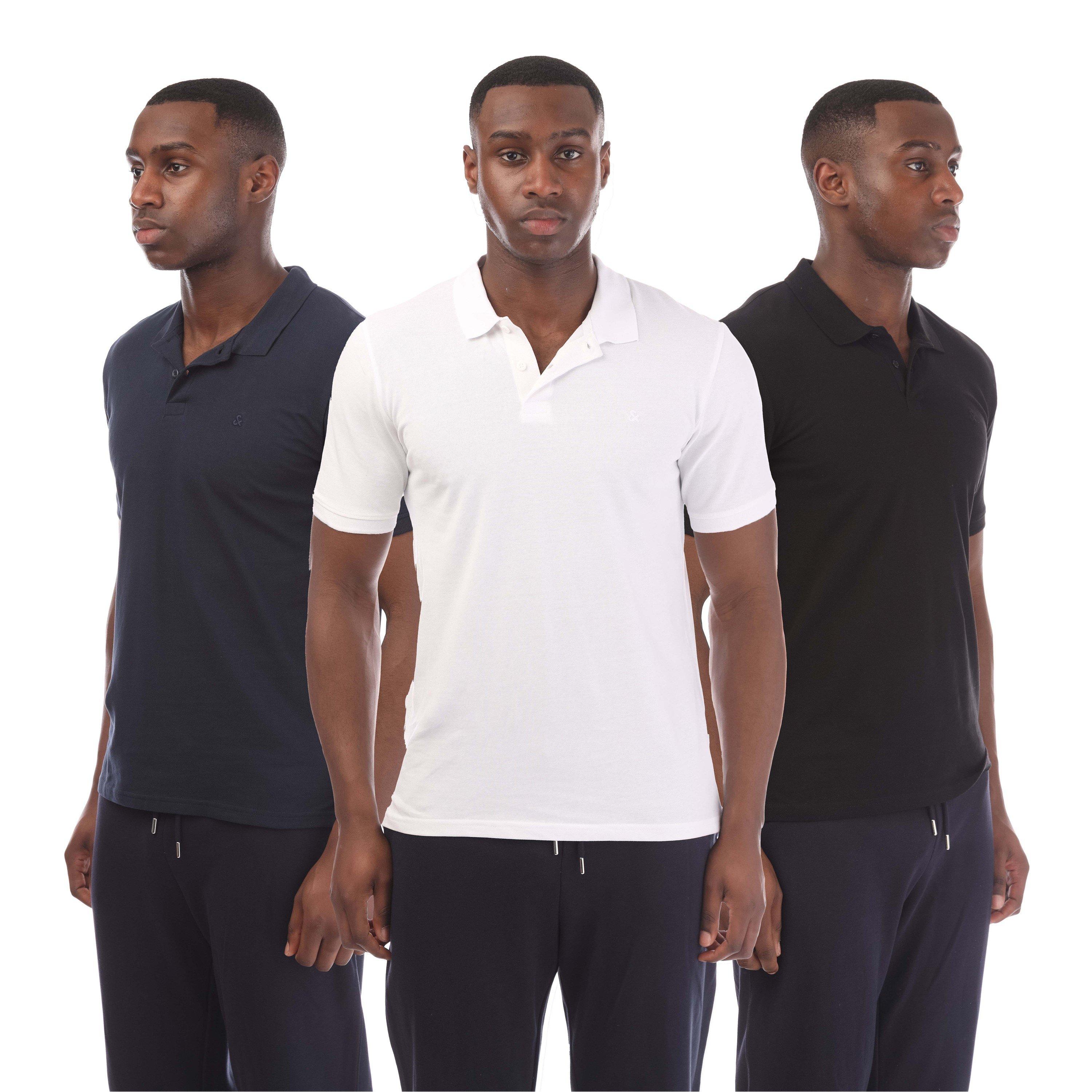 Multi Colour - Jack and Jones - 3 Pack of Basic Polo Shirts - 1