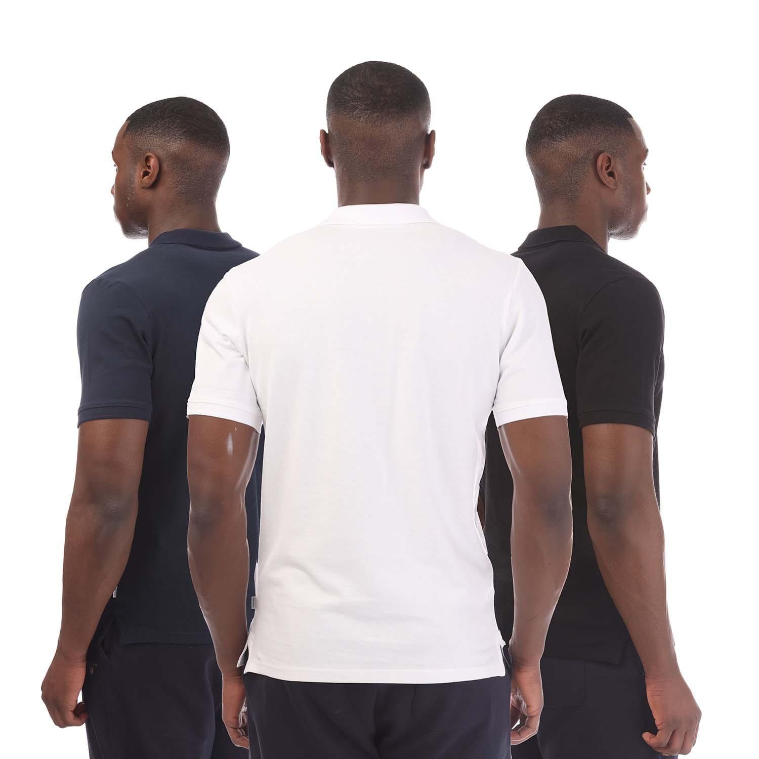 Multi Colour - Jack and Jones - 3 Pack of Basic Polo Shirts - 2