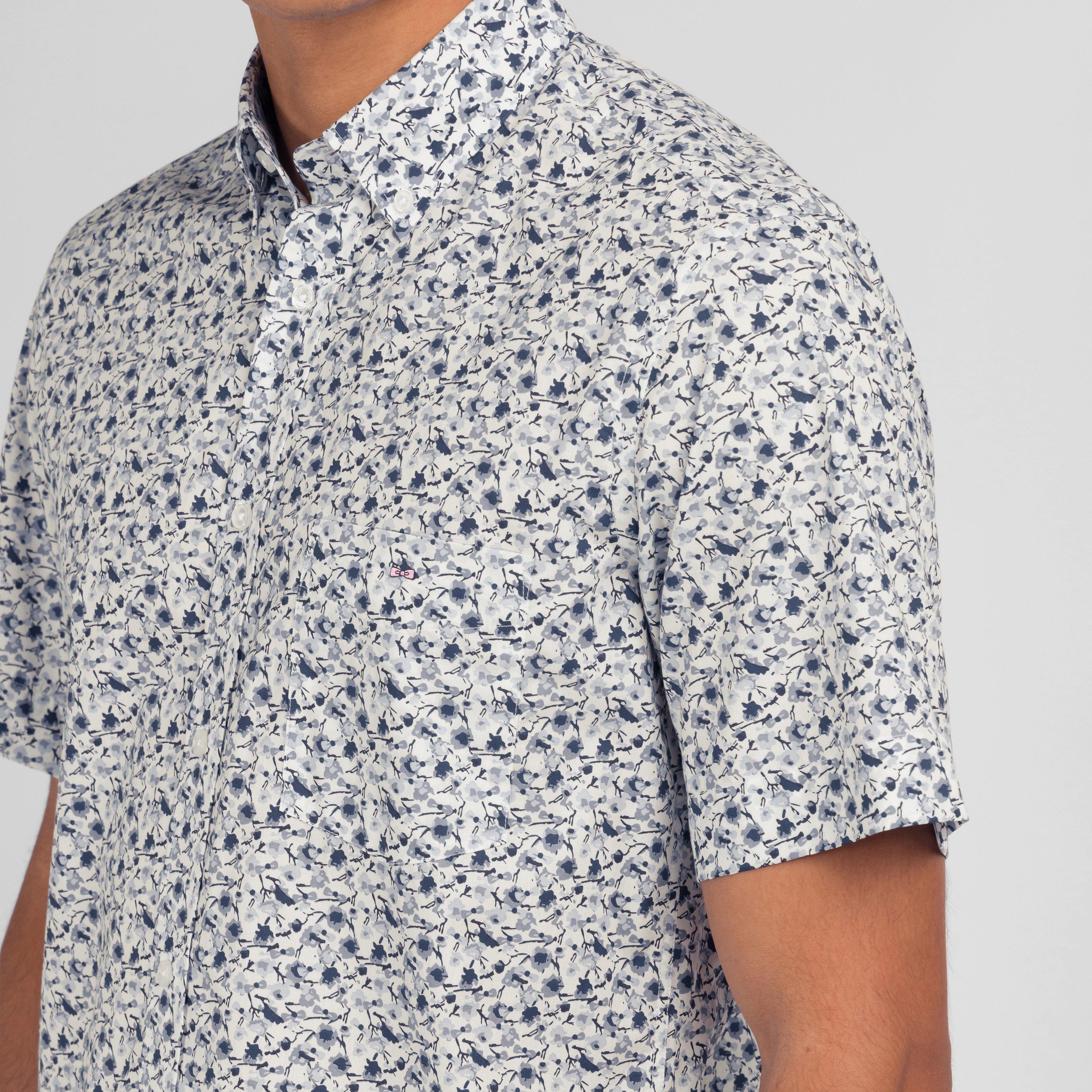 Ecc - Eden Park - White shirt with exclusive floral print - 3