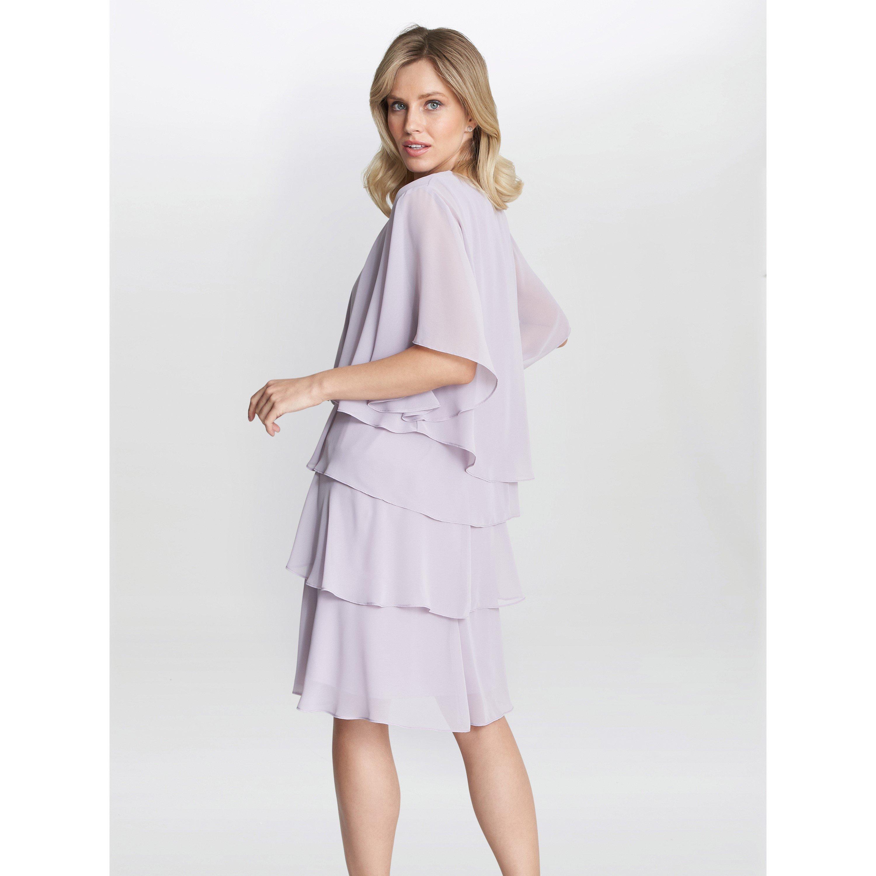 Lavender - Gina Bacconi - Dawn Tiered Dress And Jacket - 2