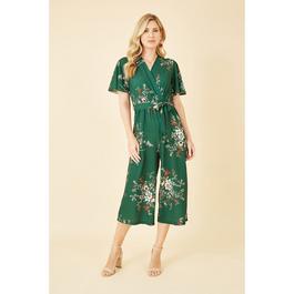 Mela London Green Floral Print Jumpsuit