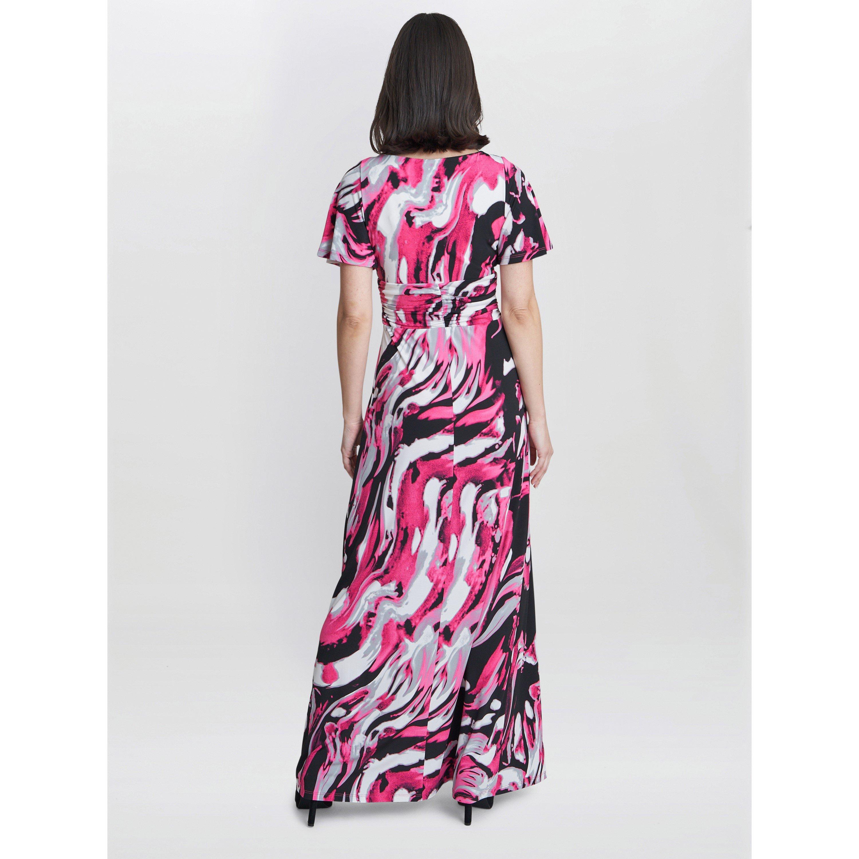 Pinky Grey - Gina Bacconi - Fifi Jersey Maxi Dress - 2