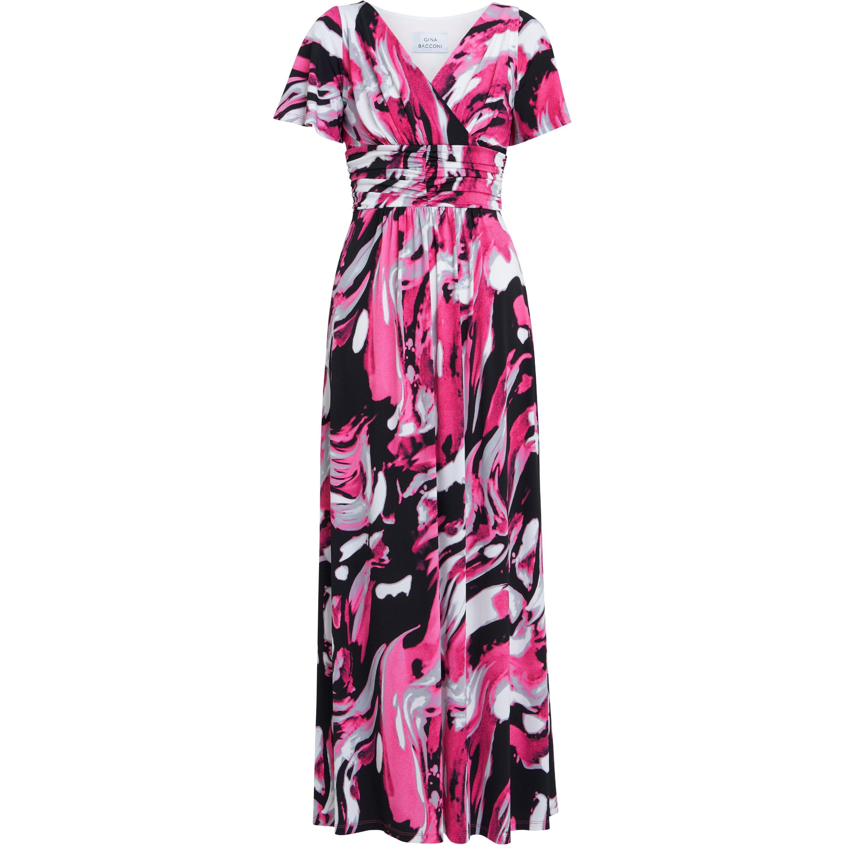 Pinky Grey - Gina Bacconi - Fifi Jersey Maxi Dress - 4