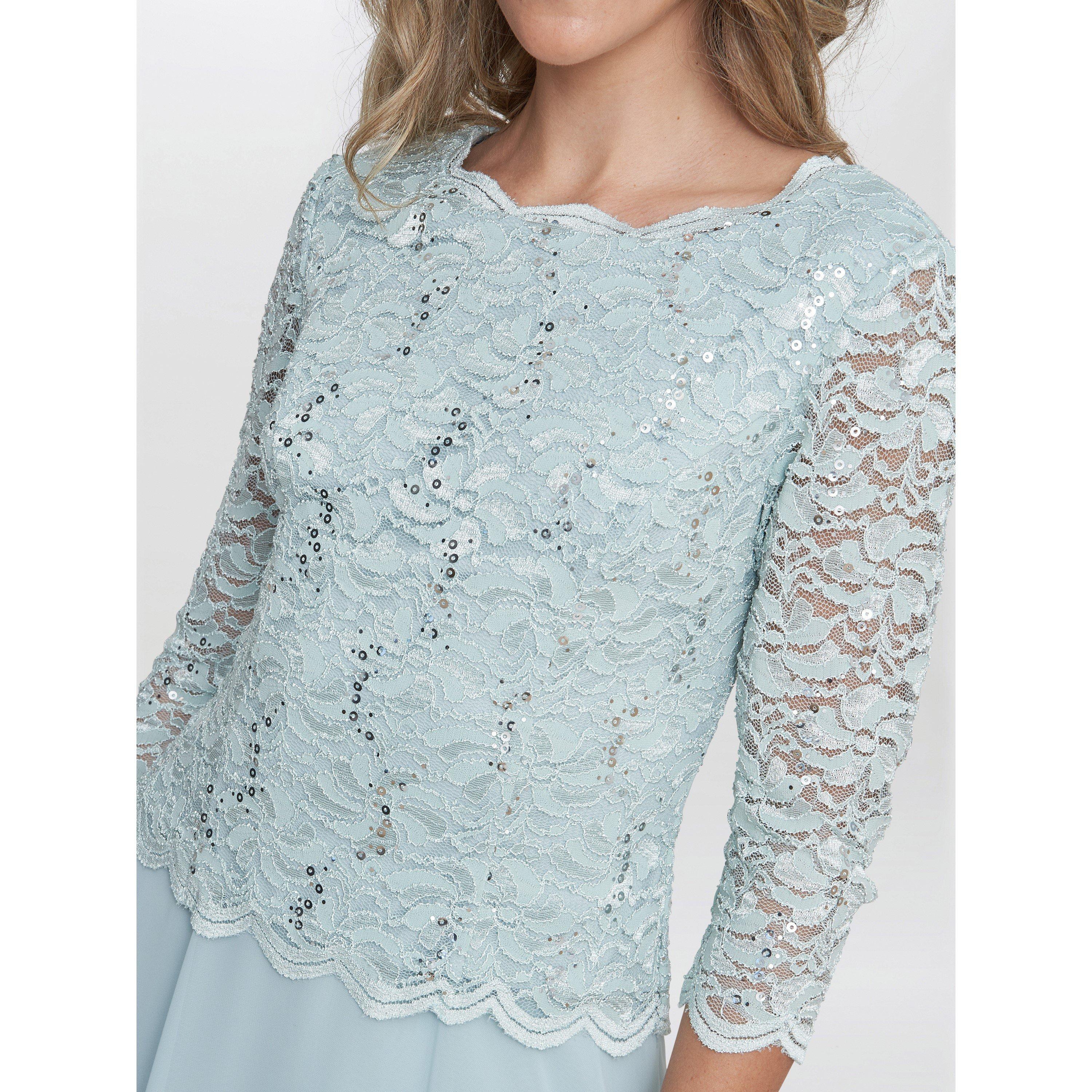 Mint - Gina Bacconi - Rona Midi Dress With Bodice and Skirt - 5