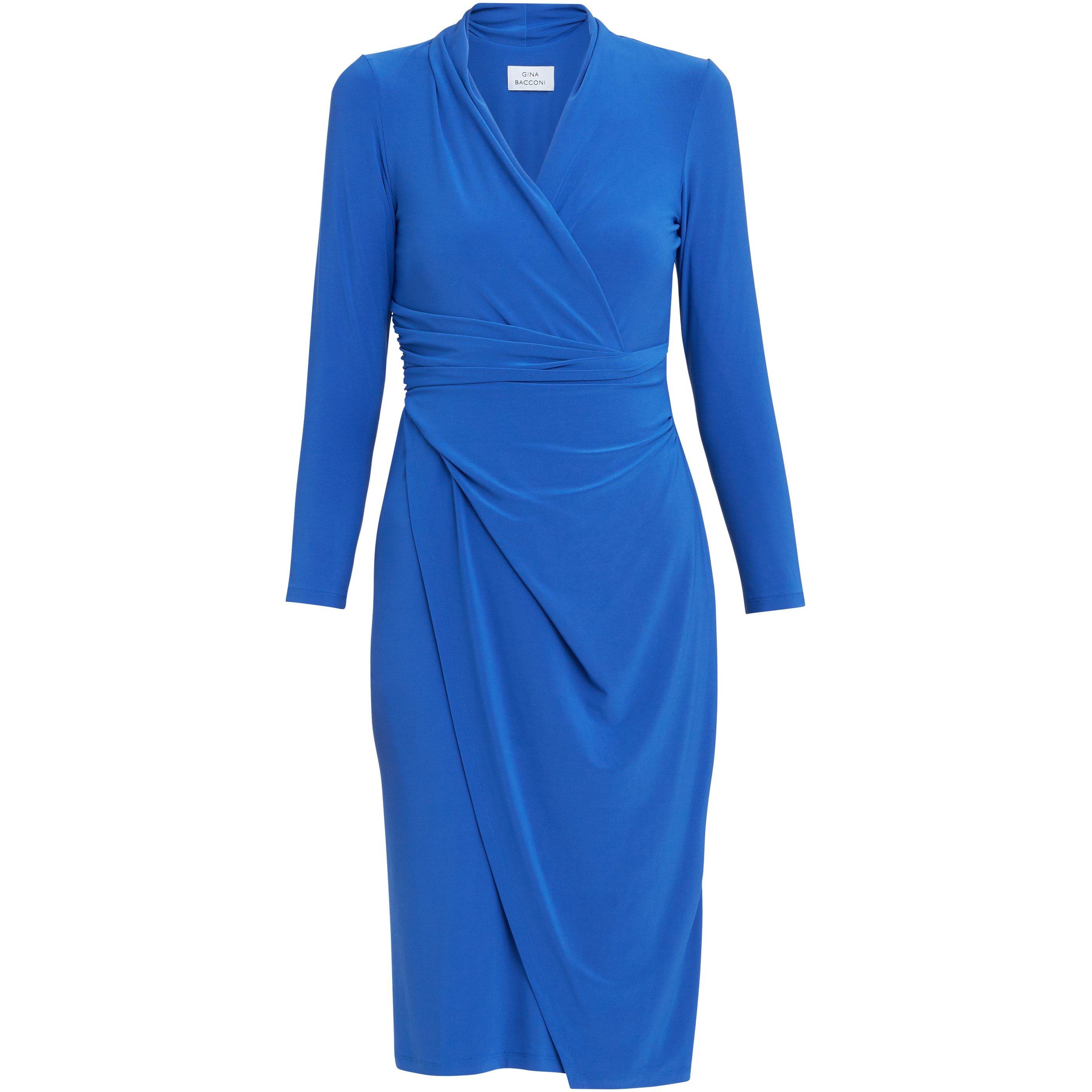 Cobalt - Gina Bacconi - Gloria Jersey Wrap Dress - 4