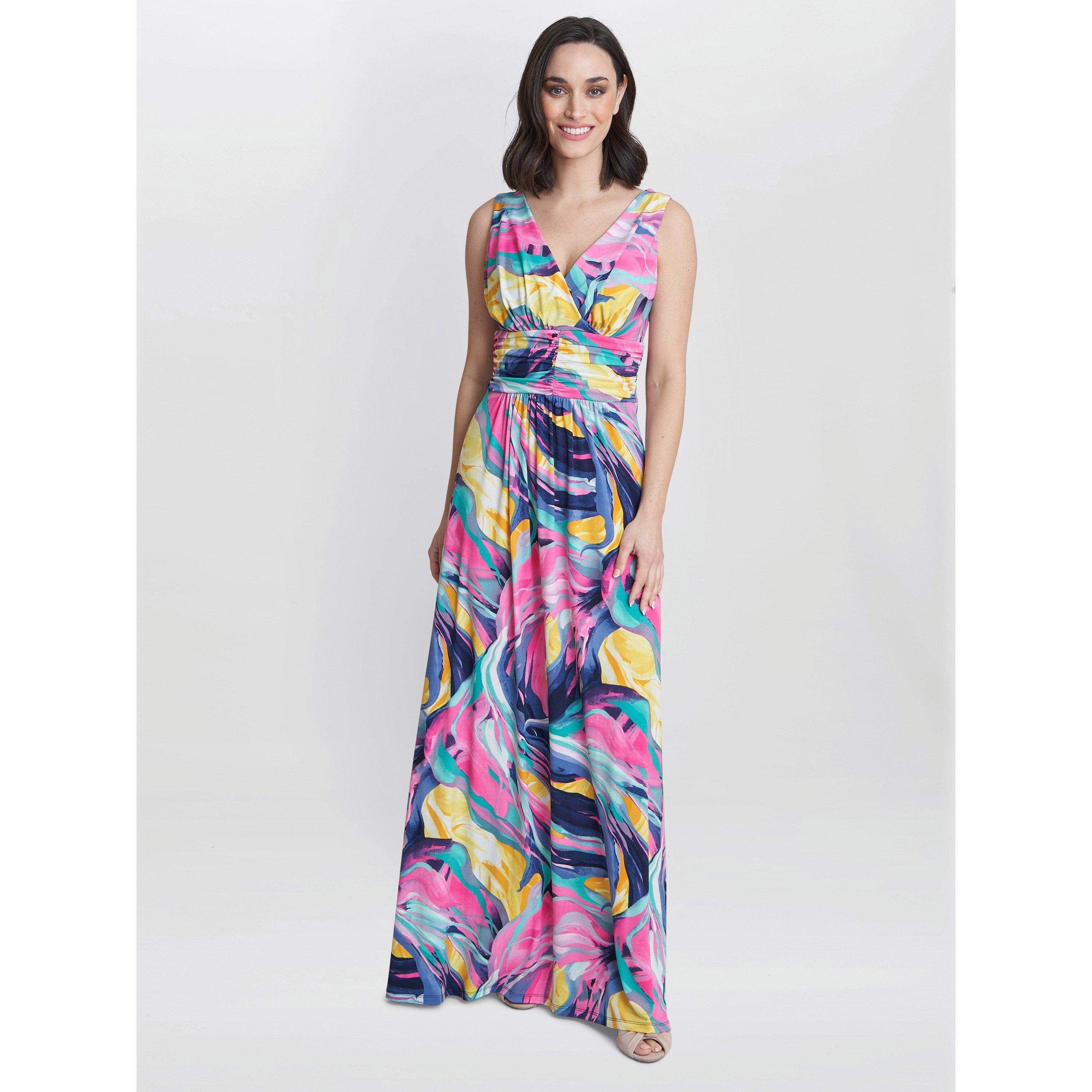 Peach - Gina Bacconi - Women's Camille Maxi Jersey Dress - 1