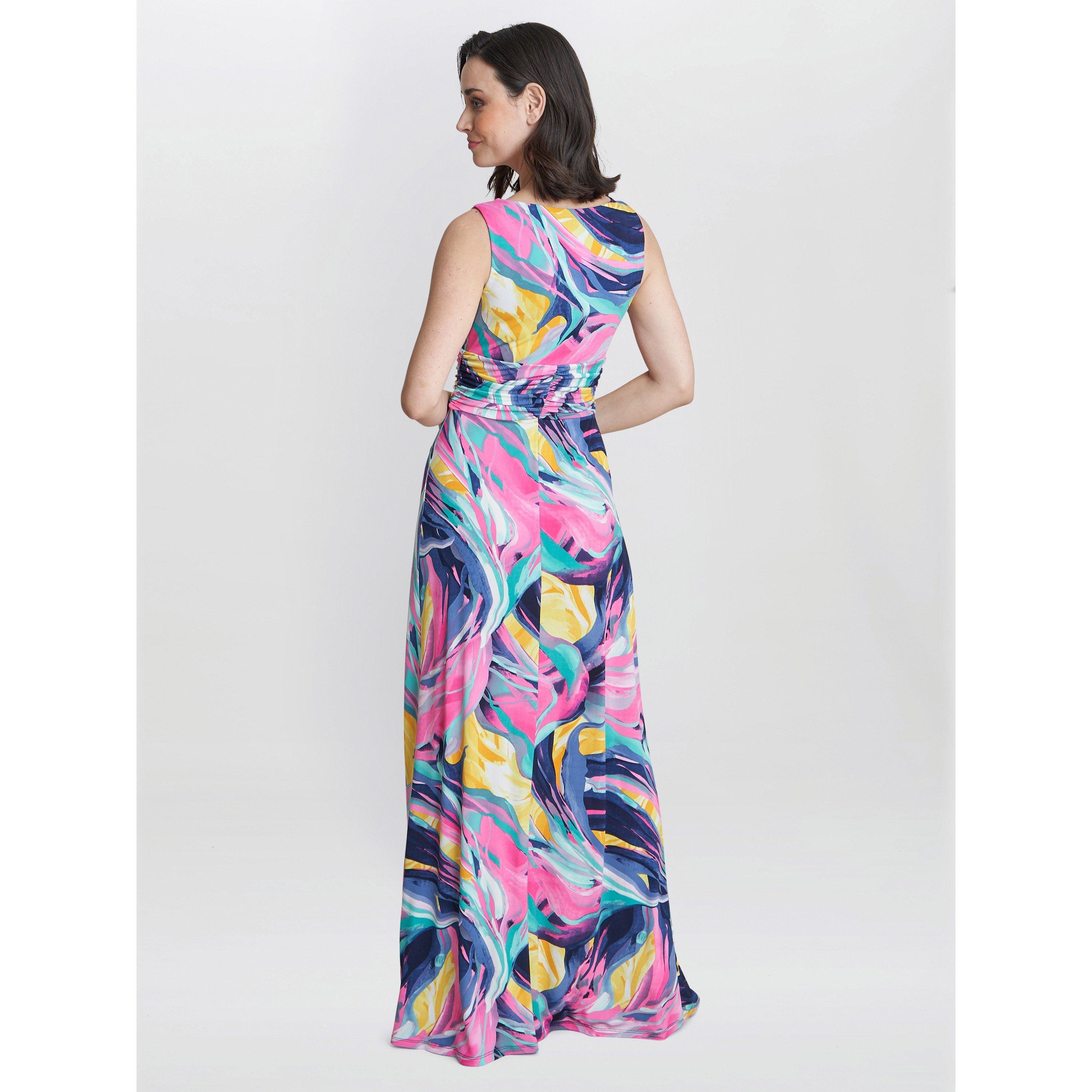 Peach - Gina Bacconi - Women's Camille Maxi Jersey Dress - 2