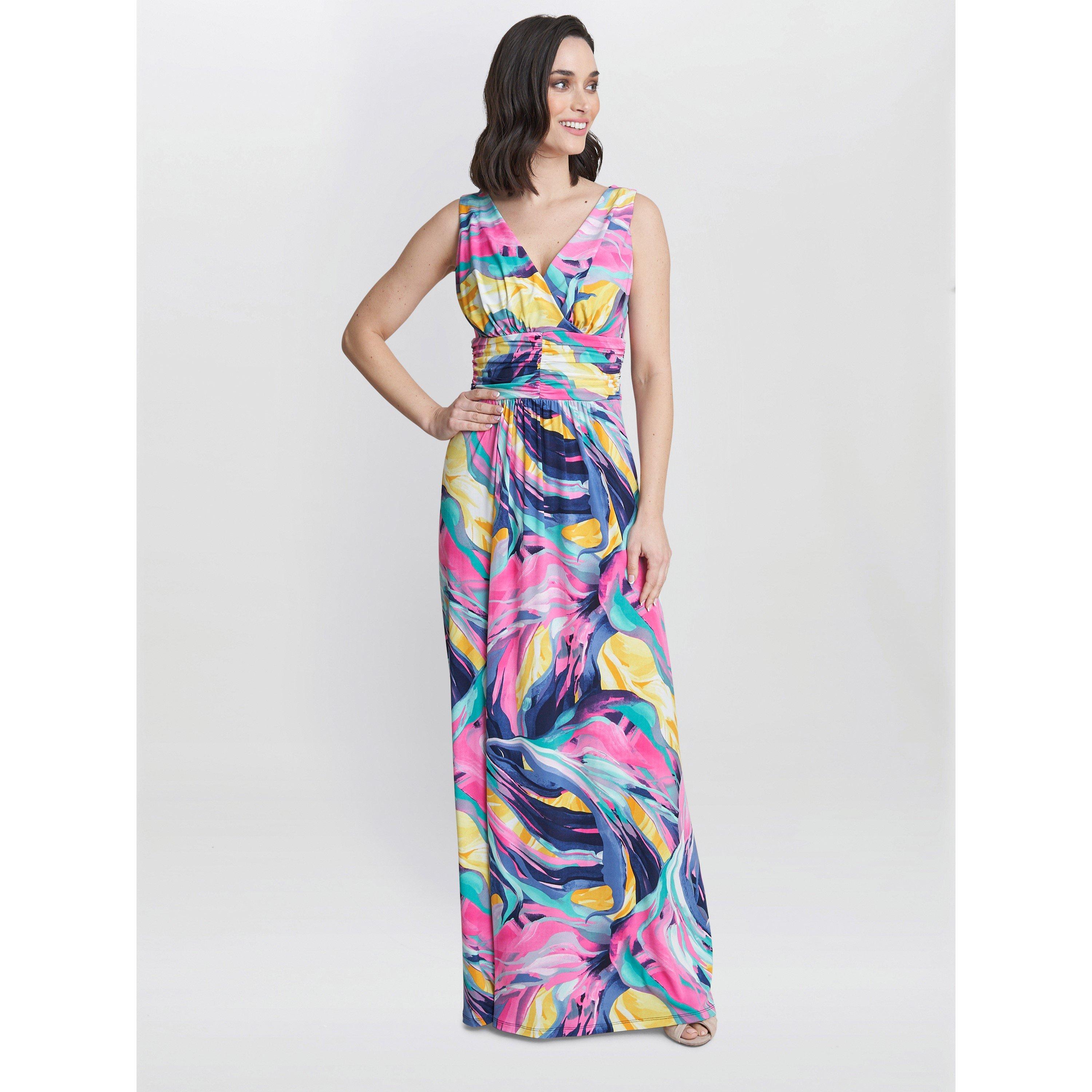 Peach - Gina Bacconi - Women's Camille Maxi Jersey Dress - 3