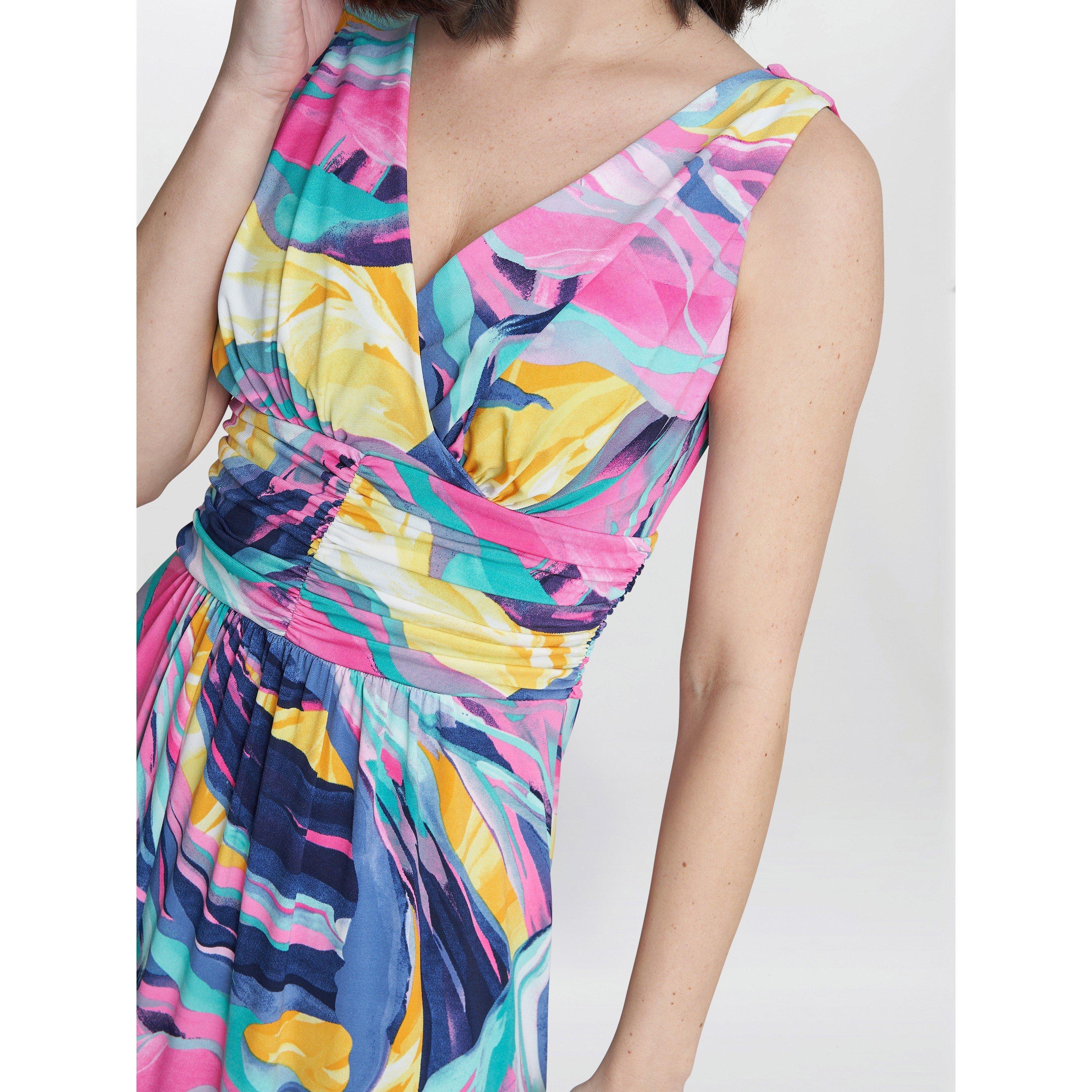 Peach - Gina Bacconi - Women's Camille Maxi Jersey Dress - 5